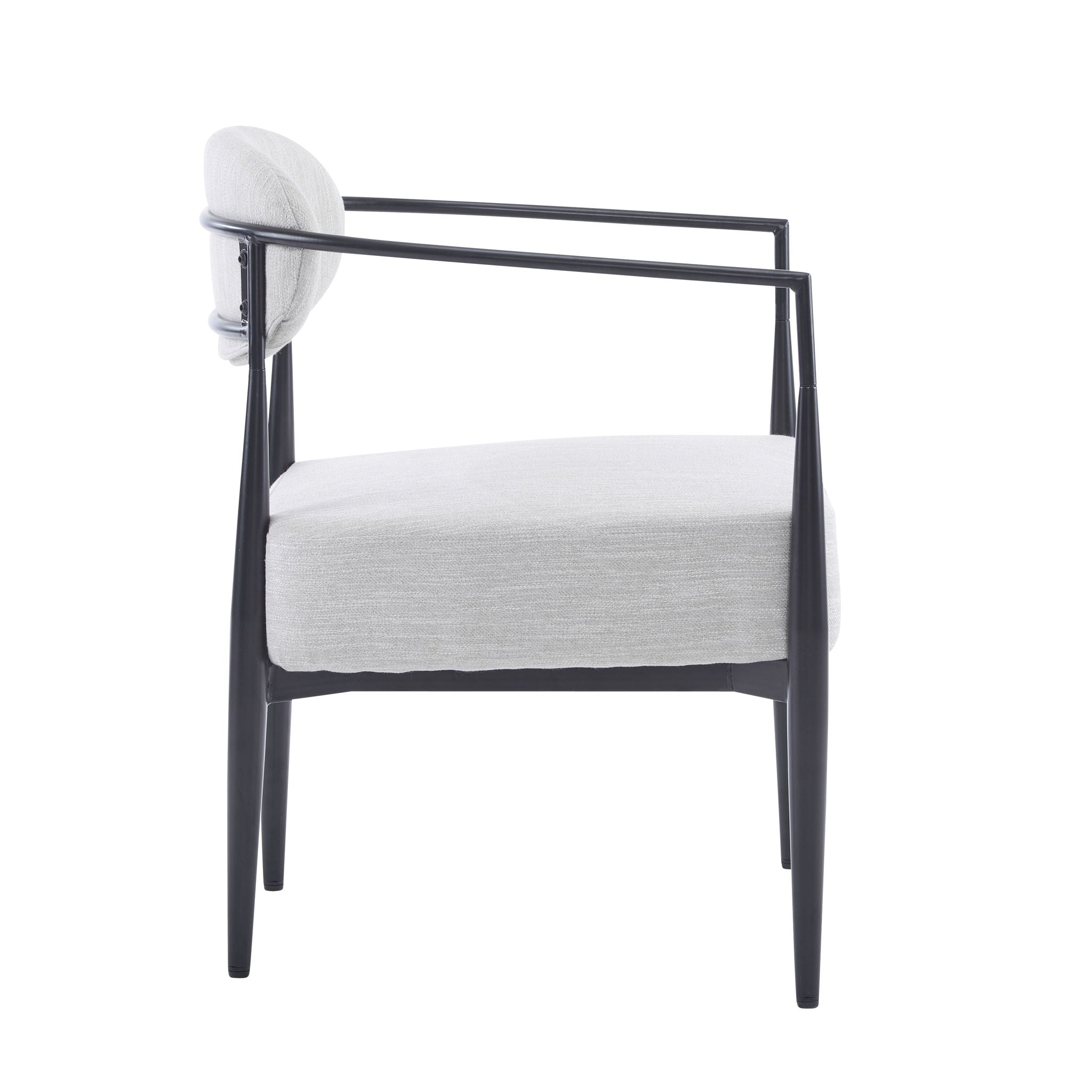 Modern Upholstered Accent Armchair With Pocket Spring Seat