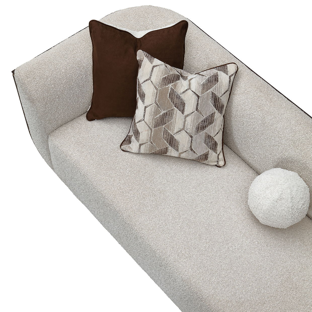 West Kensington - Sofa - Buff / Medium Espresso