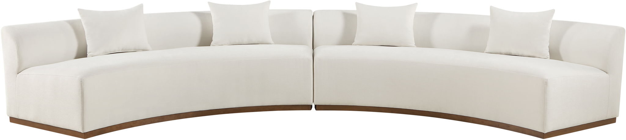 Avanti - 182.5" Chenille Fabric Upholstered 2 Piece Modular Sectional
