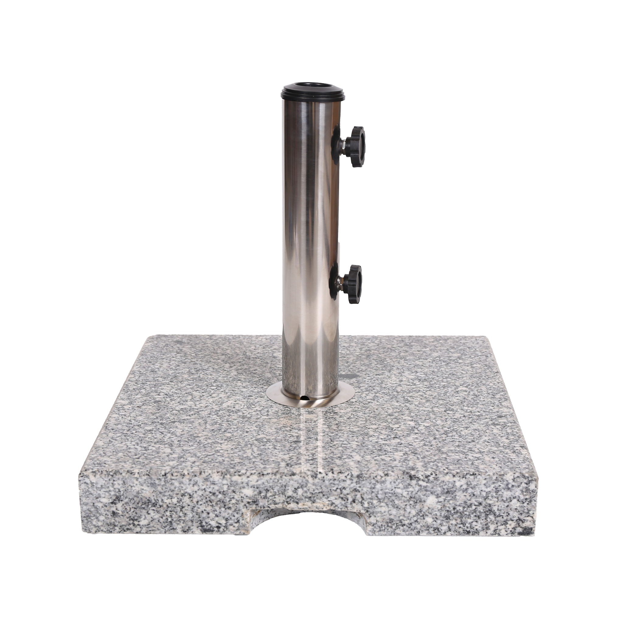 Umbrella Holder Square 55 Lbs Umbrella Base - Natural / Gray