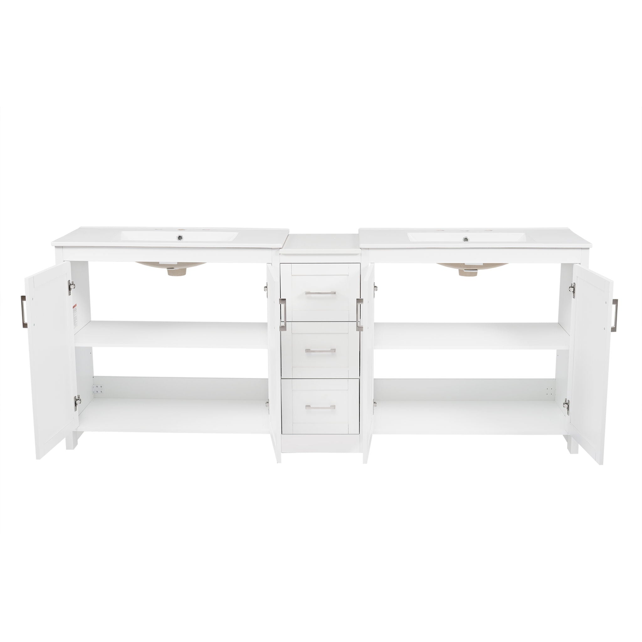 Double Sink Bathroom Vanity With Quartz Countertop