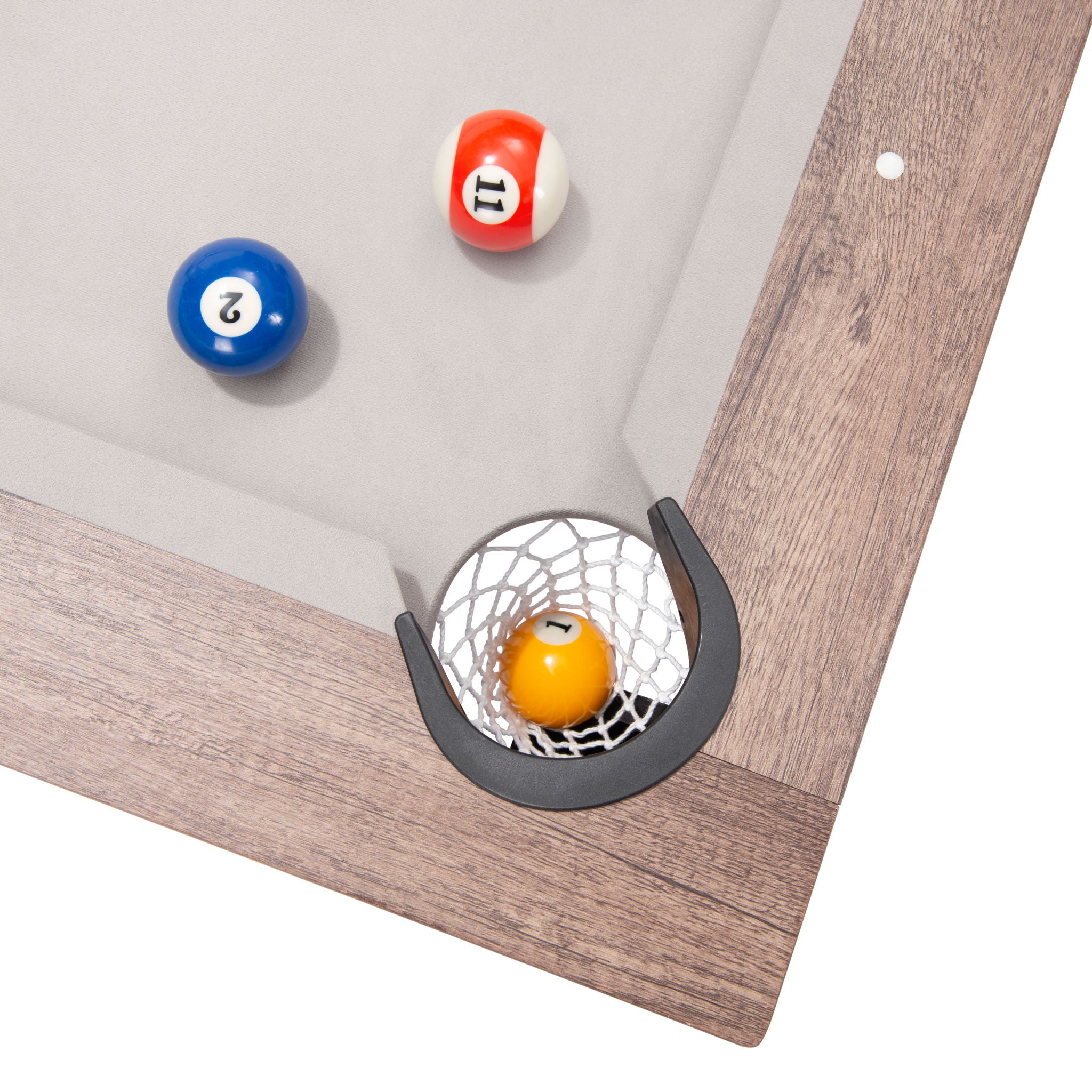 Bonkers - 3 In 1 Table With Pool Accessories - Brown