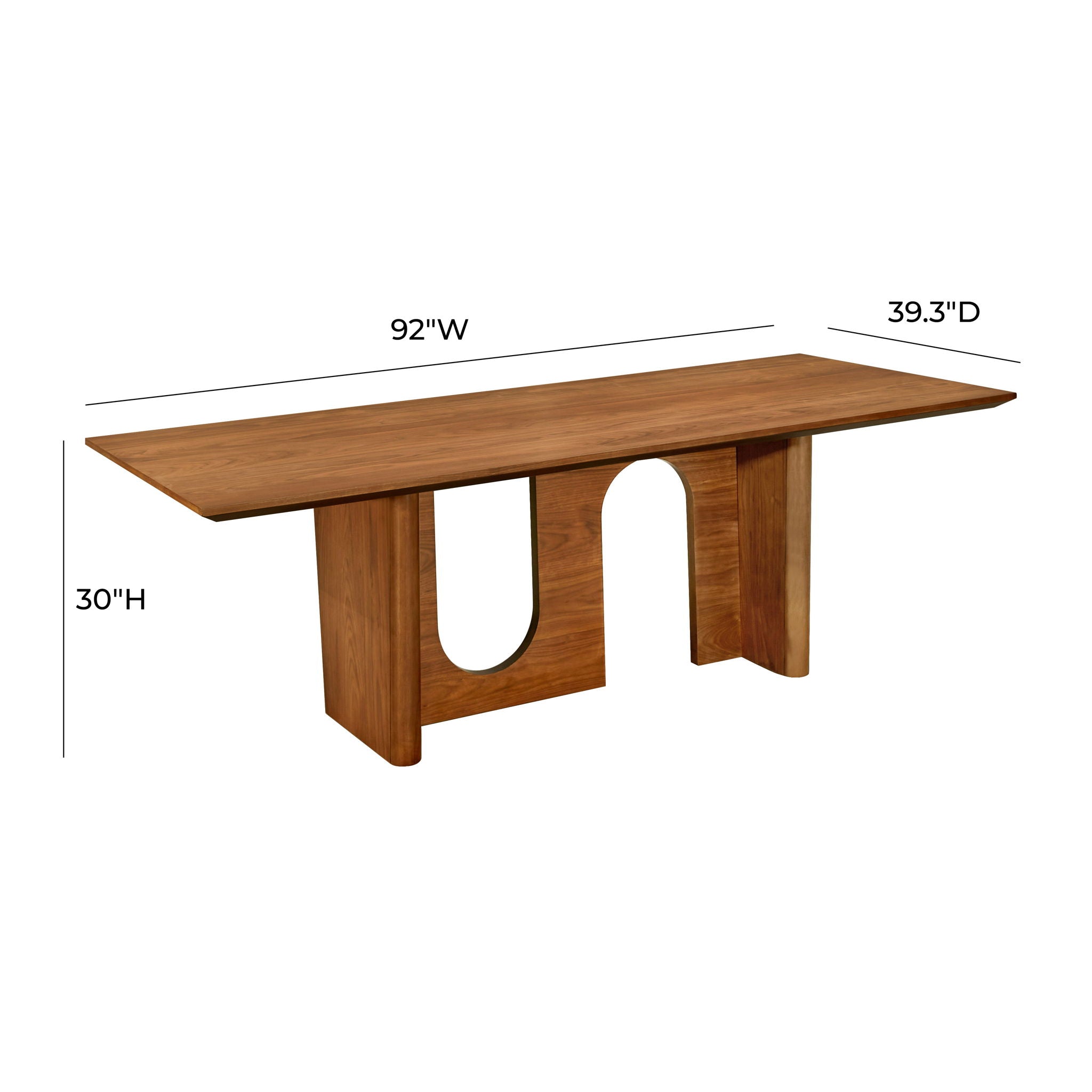 Satra - Rectangular Dining Table - Walnut