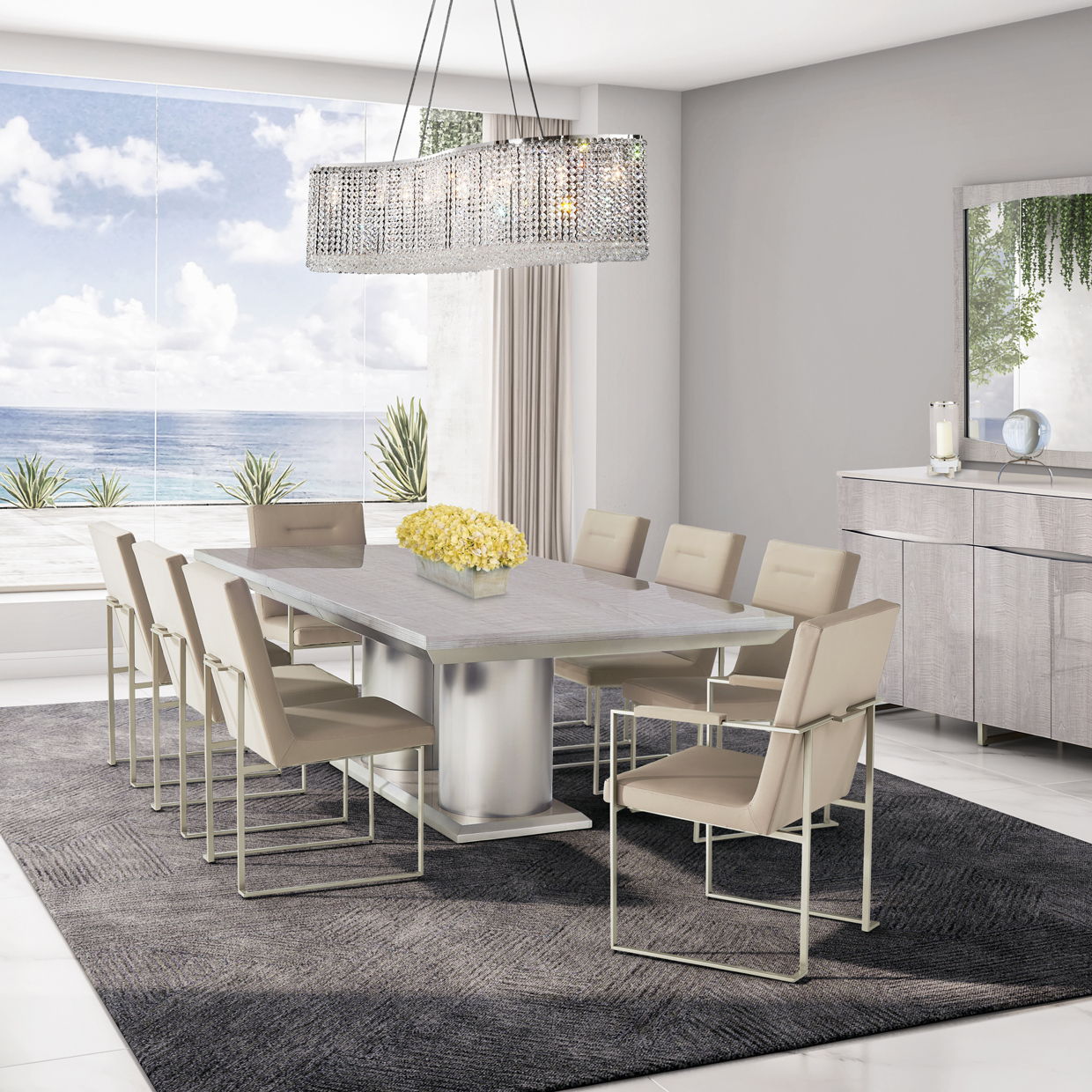 Marin - Rectangular Dining Table - Greige