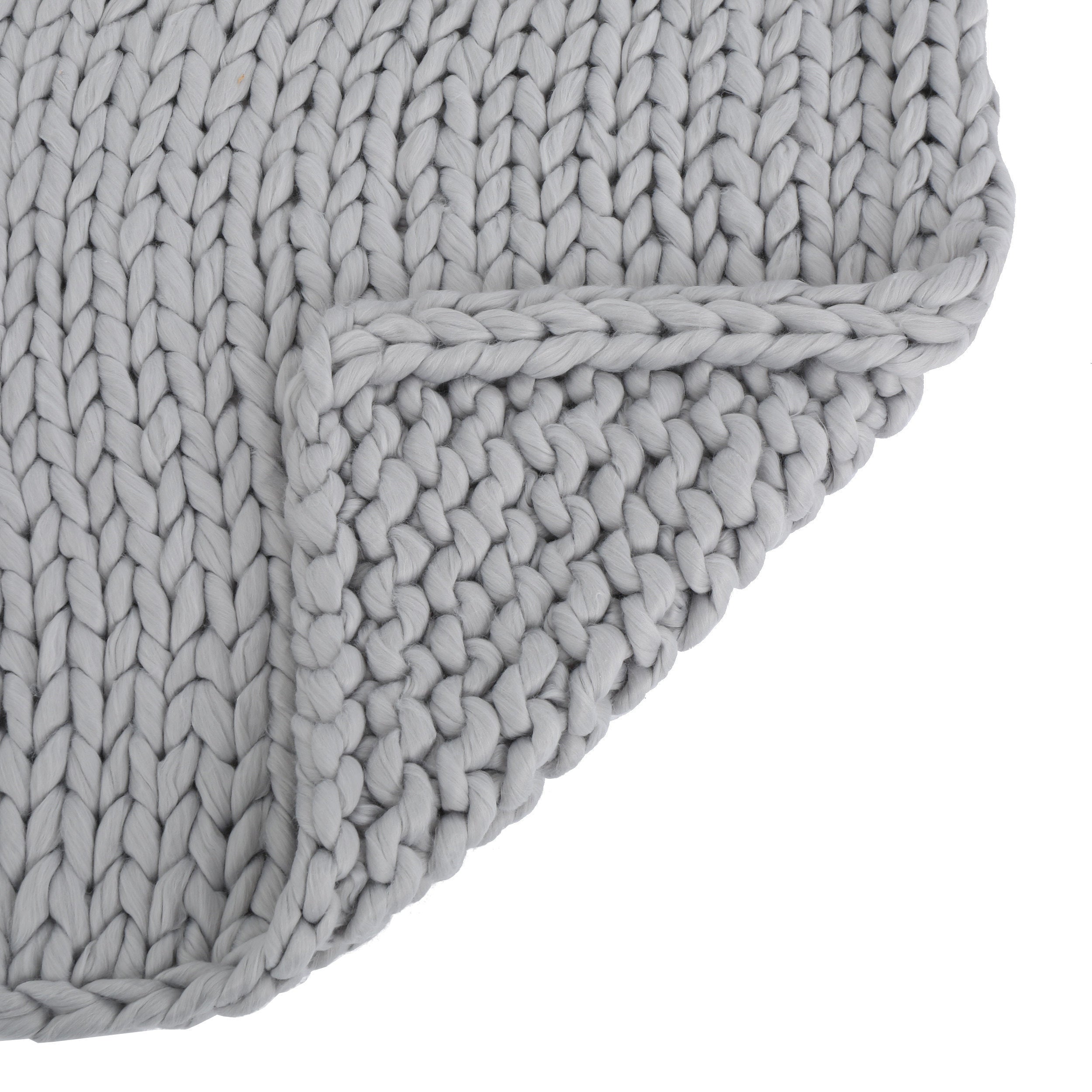Cozy throw blanket - light grey