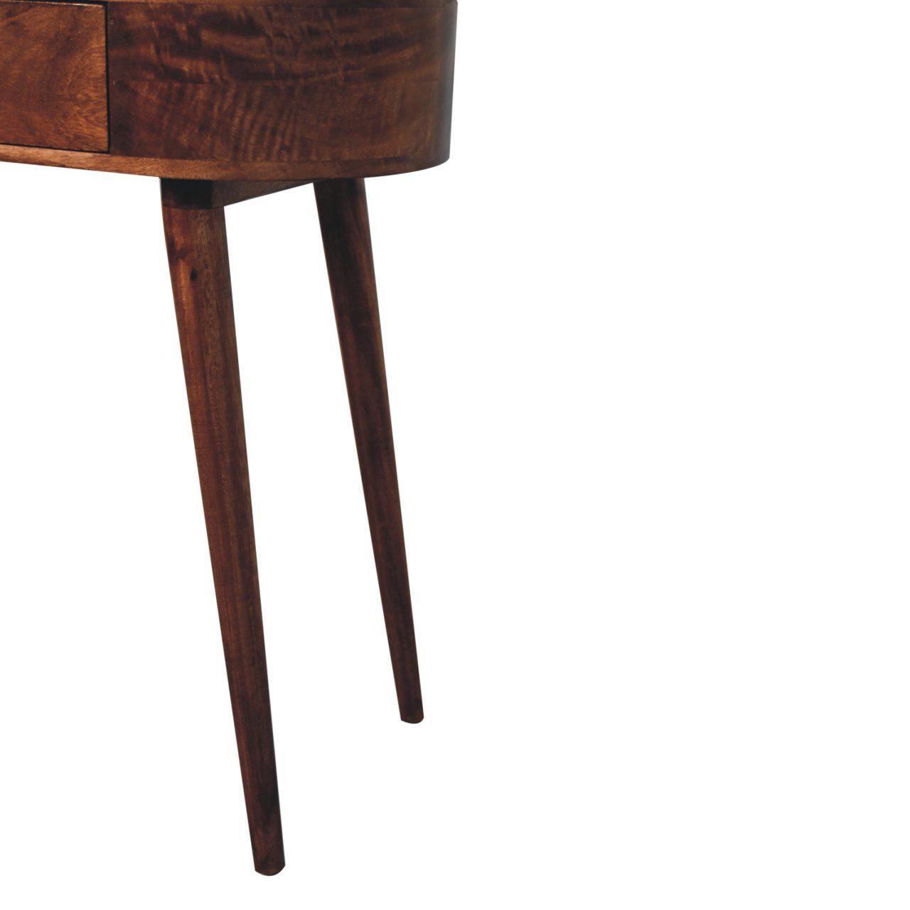 Rounded Wood Table