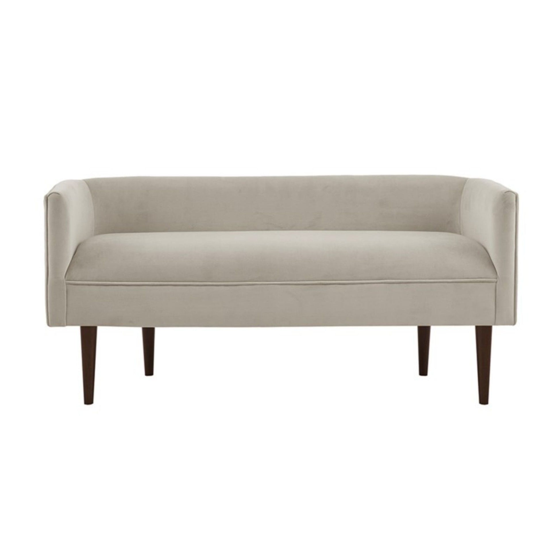 Farrah - Accent Bench With Low Back & Sides - Cream - Best Buy Furniture