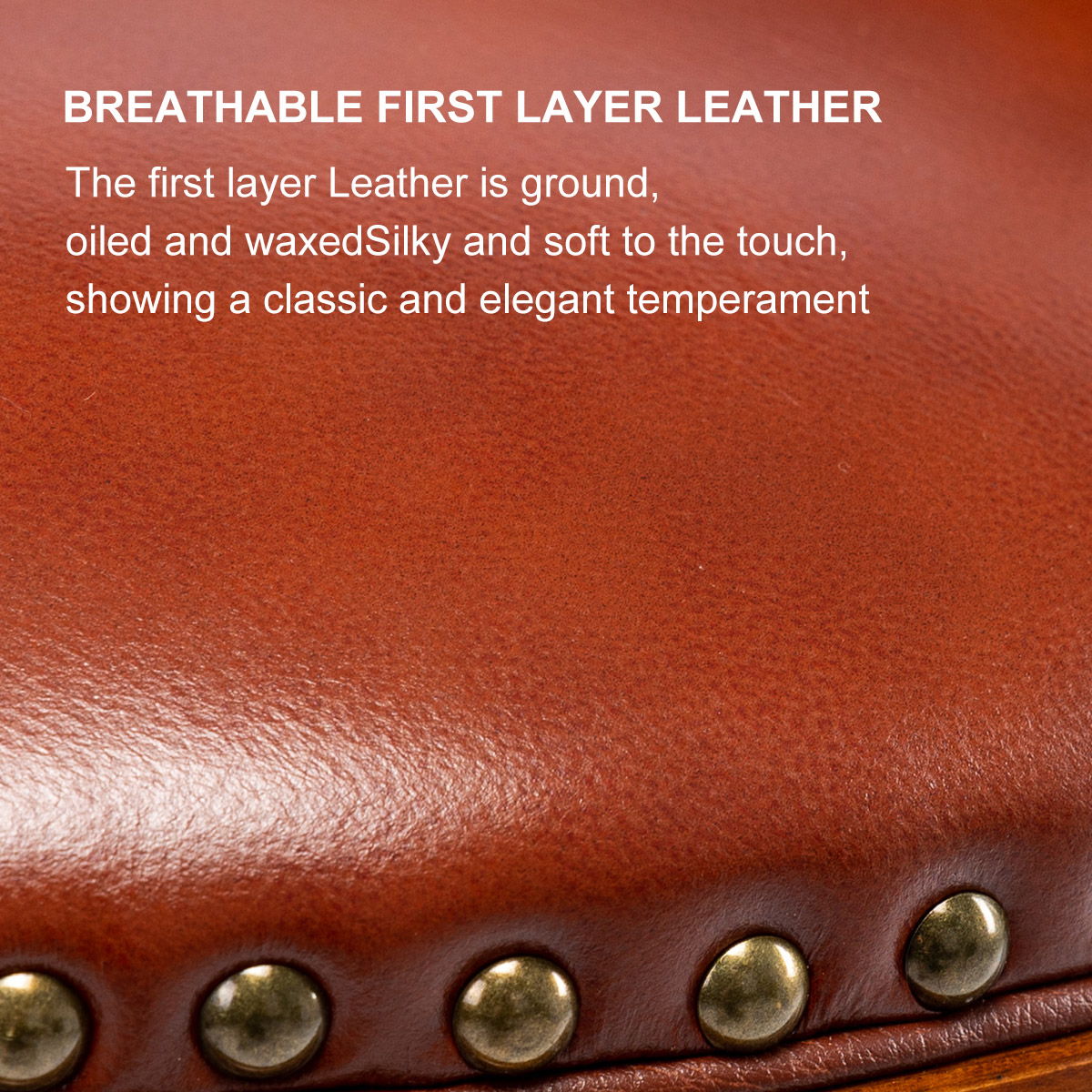 Cow Top Leather Wooden Bar Stools Box - Brown / Blue - Best Buy Furniture