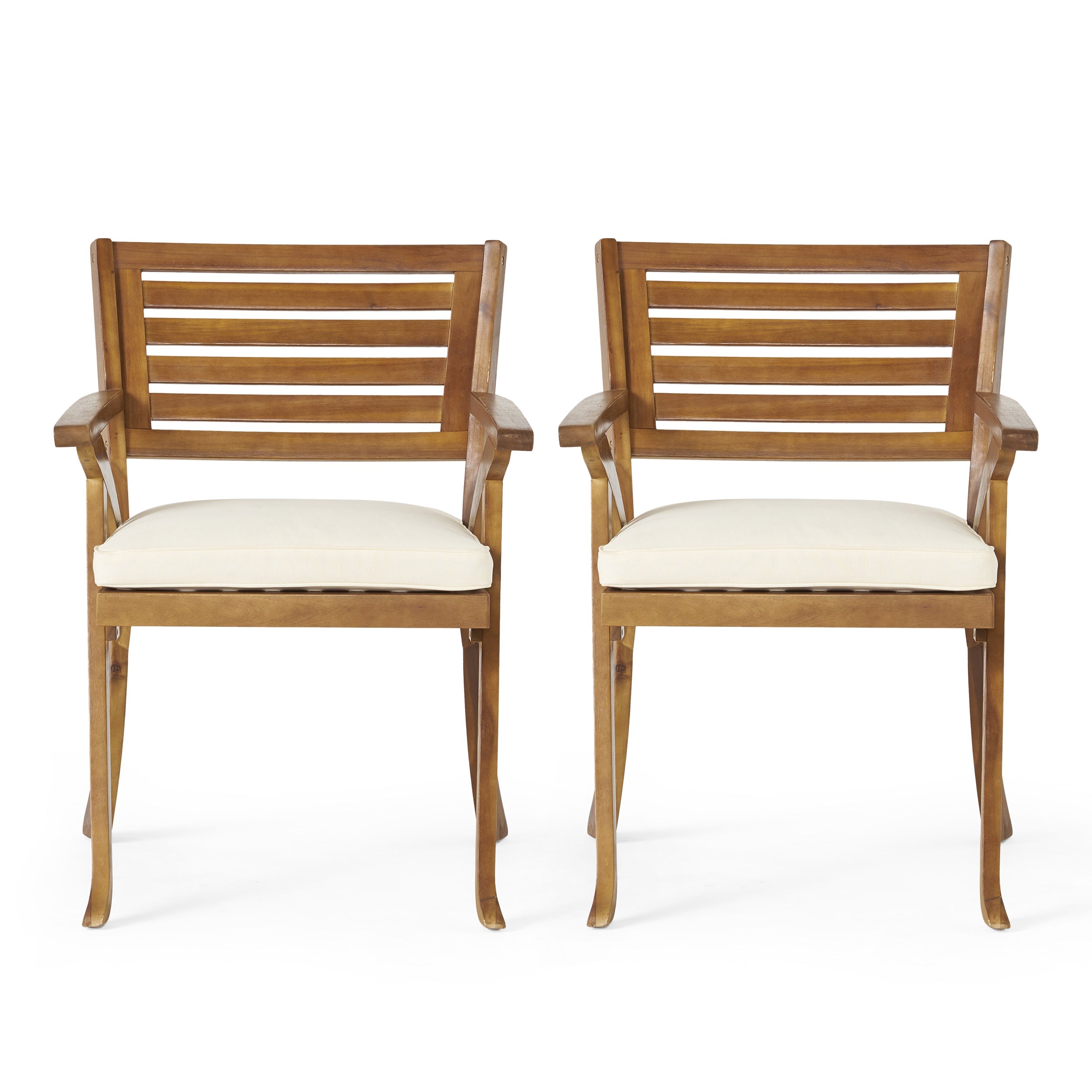 Acacia Hardwood Outdoor Armchairs (set of 2)