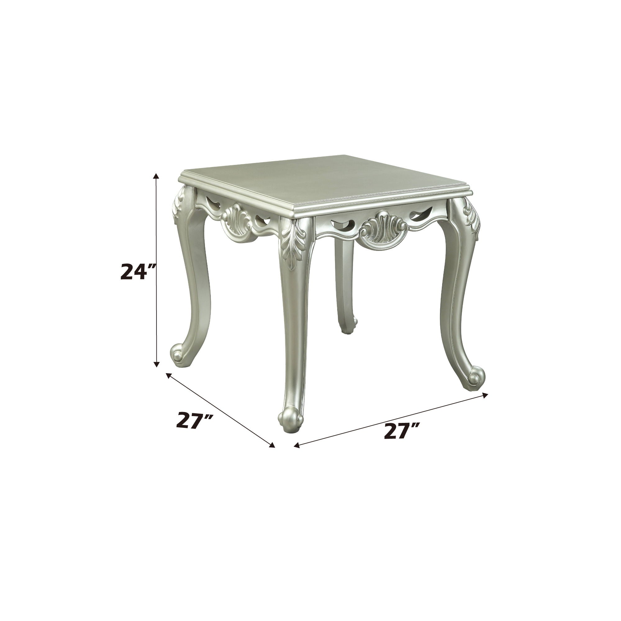 Qunsia - End Table - Champagne