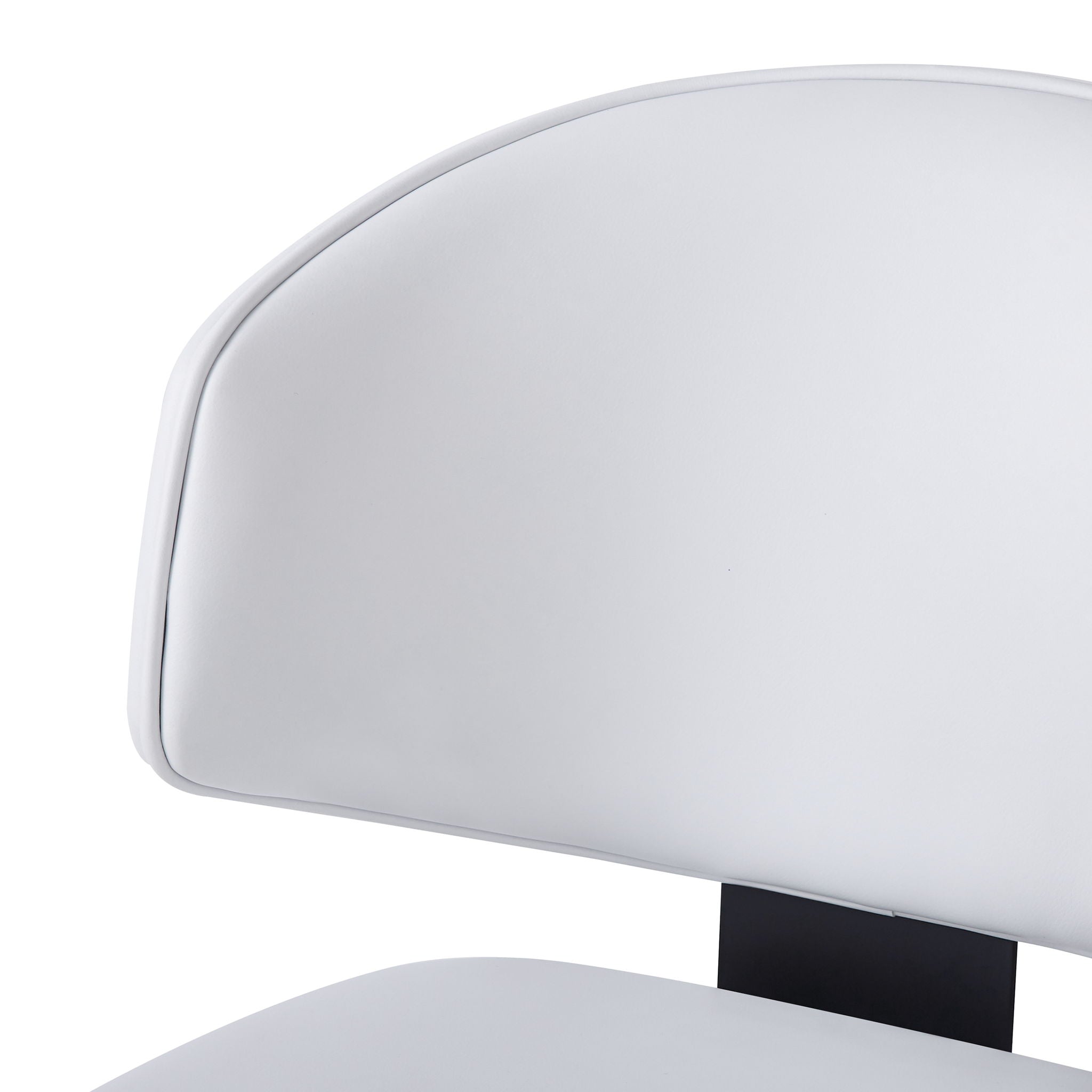 7 Pieces Contemporary Dining Set With Faux Leather Chairs