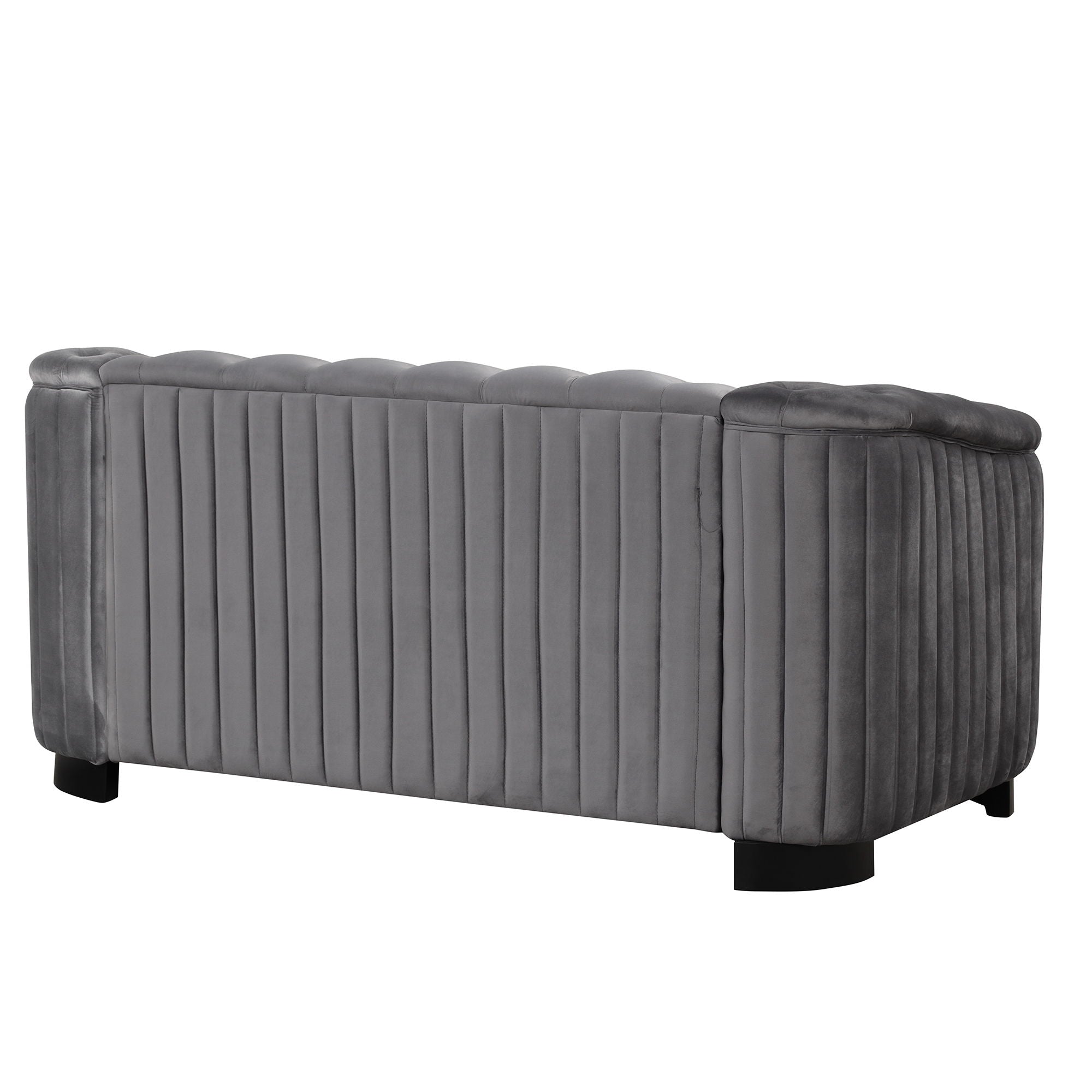 Upholstered Loveseat Sofa With Thick Removable Seat Cushion