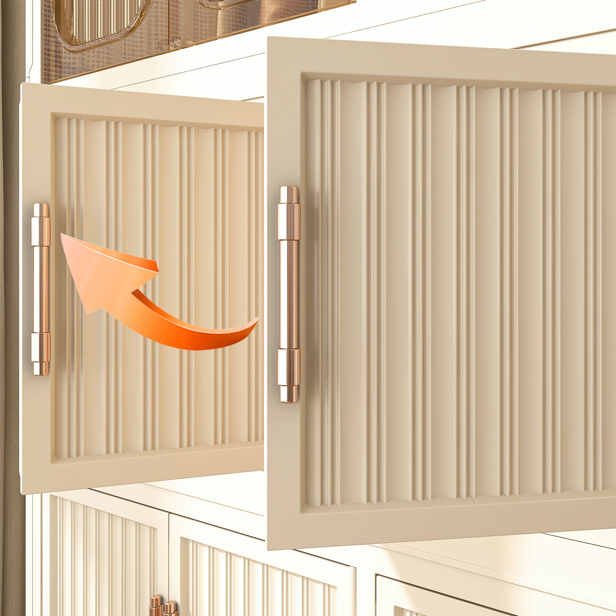 Portable Wardrobe Closet Storage Organizer With 17 Magnetic Doors, 17 Cubes, Hanging Rod & 6 Hangers - Creamy White - Best Buy Furniture