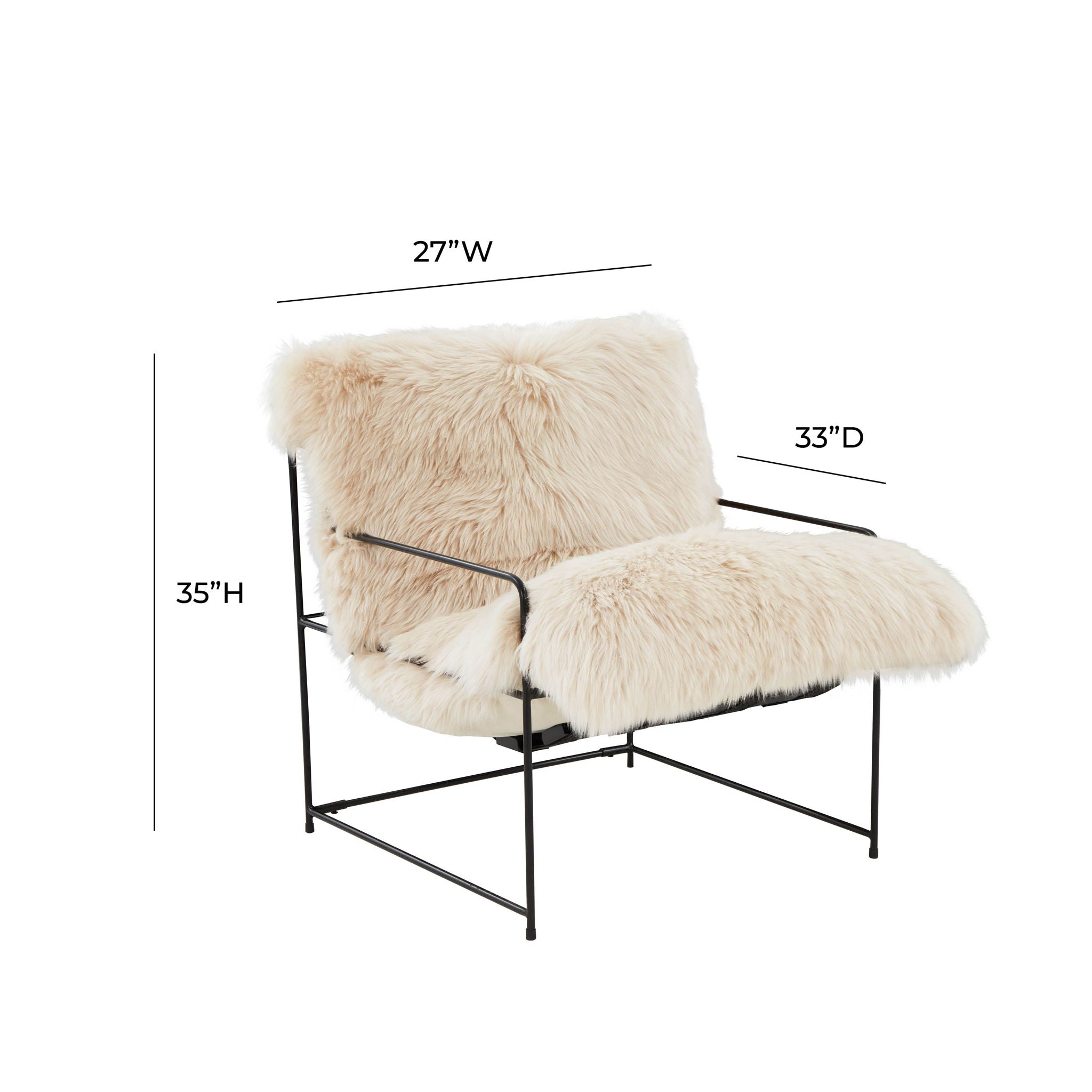 Kimi - Genuine Sheepskin Chair