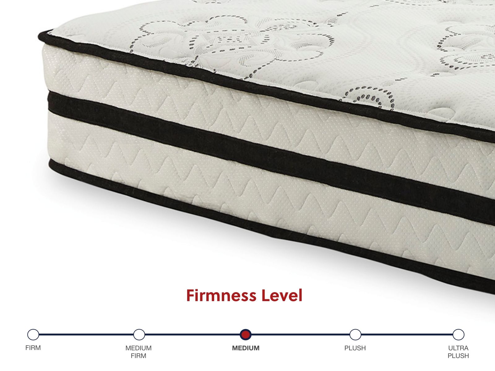 Chime 10 Inch Hybrid - White - 2 Pc. - Queen Mattress And Pillow