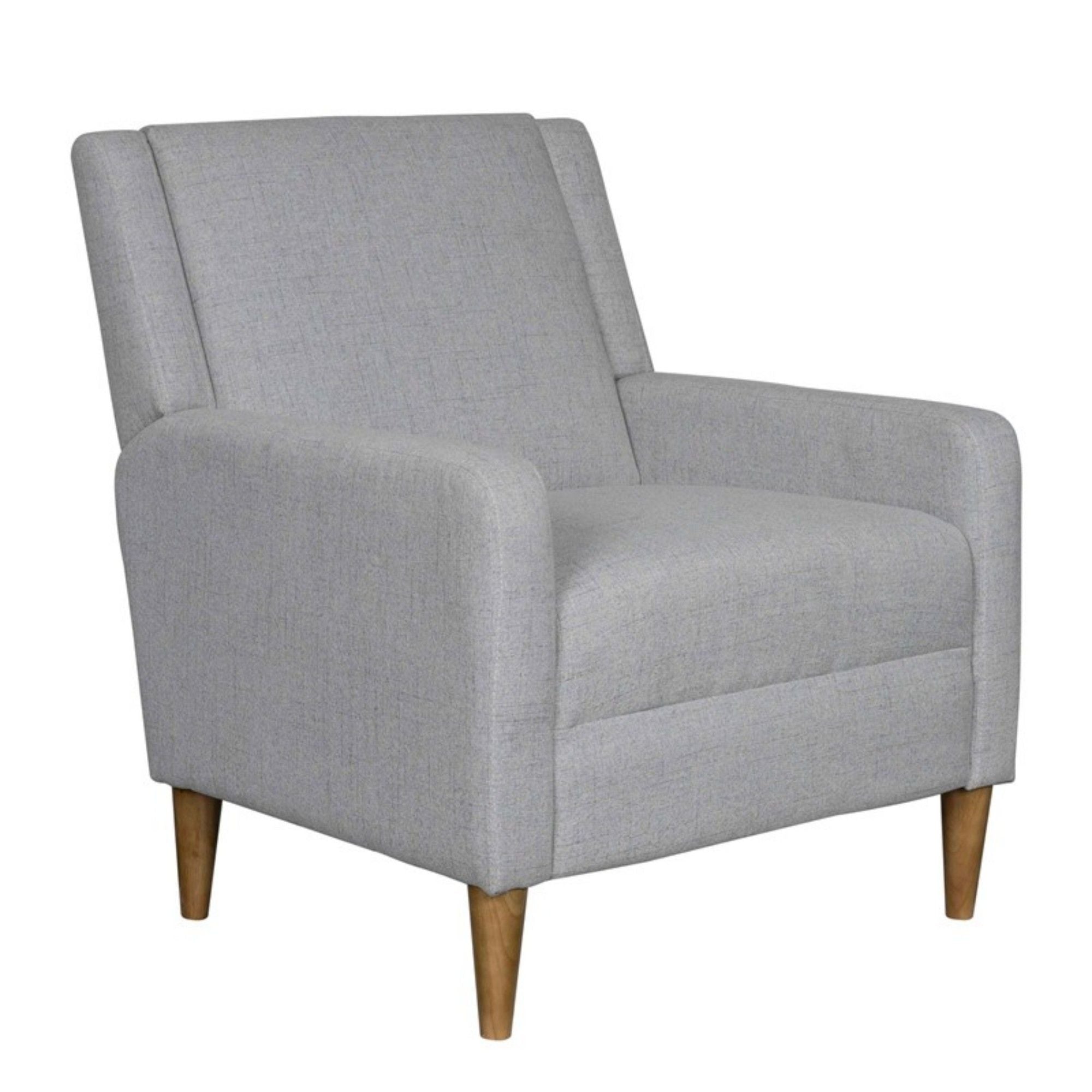Upholstered Accent Armchair - Light Gray