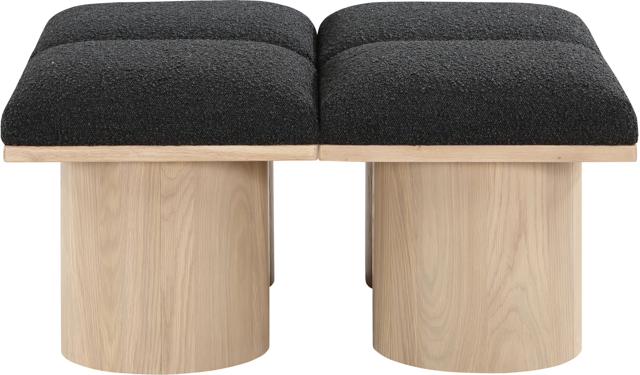 Pavilion - 4 Piece Modular Bench With Natural Base