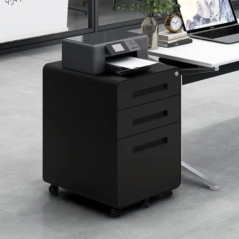 3 Drawer Mobile File Cabinet Under Desk Office