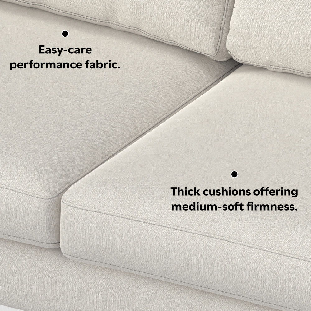 Ava - Mid Century Corner Sectional Sofa Handcrafted - Best Buy Furniture