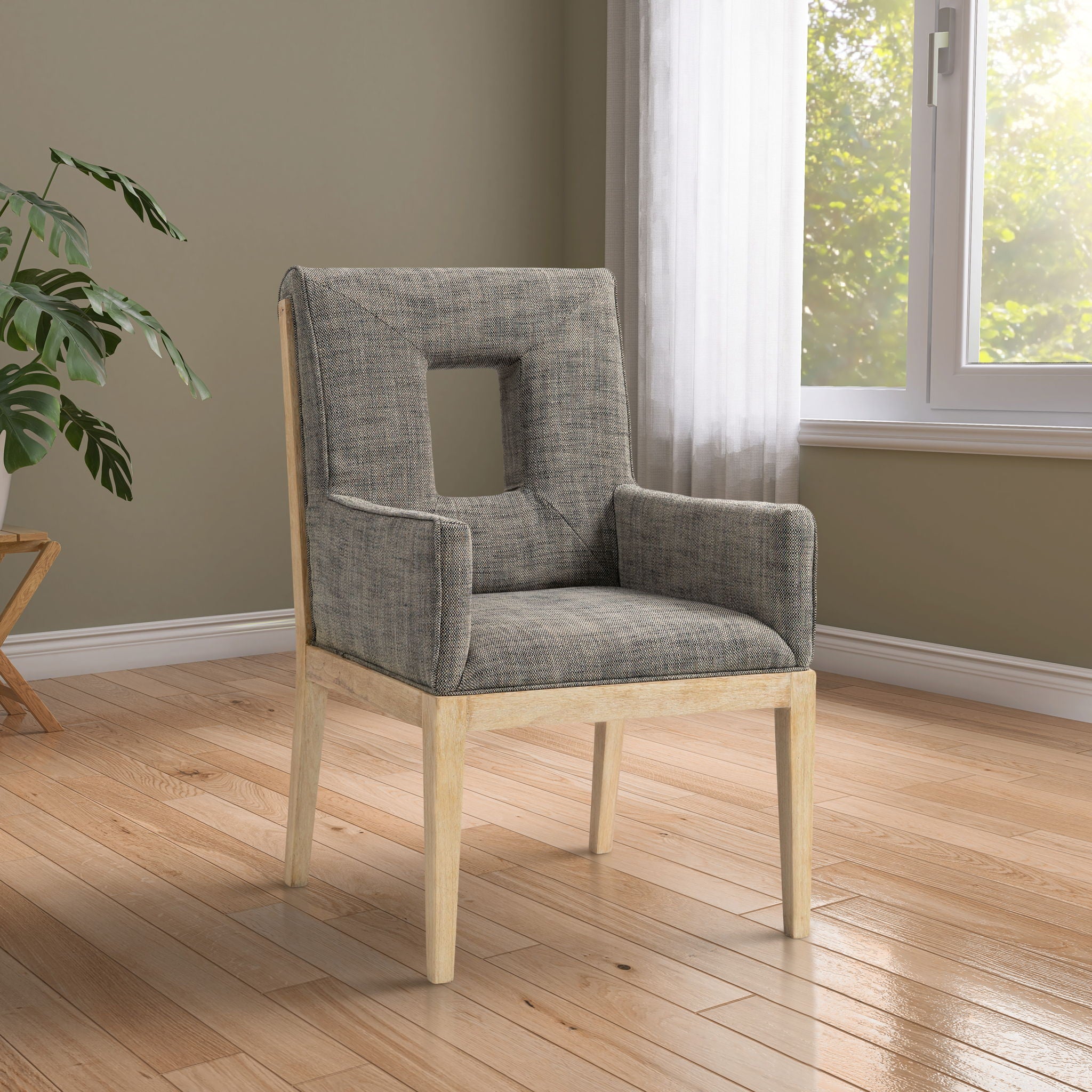 Gwendolyn - Dining Arm Chair With Natural Frame