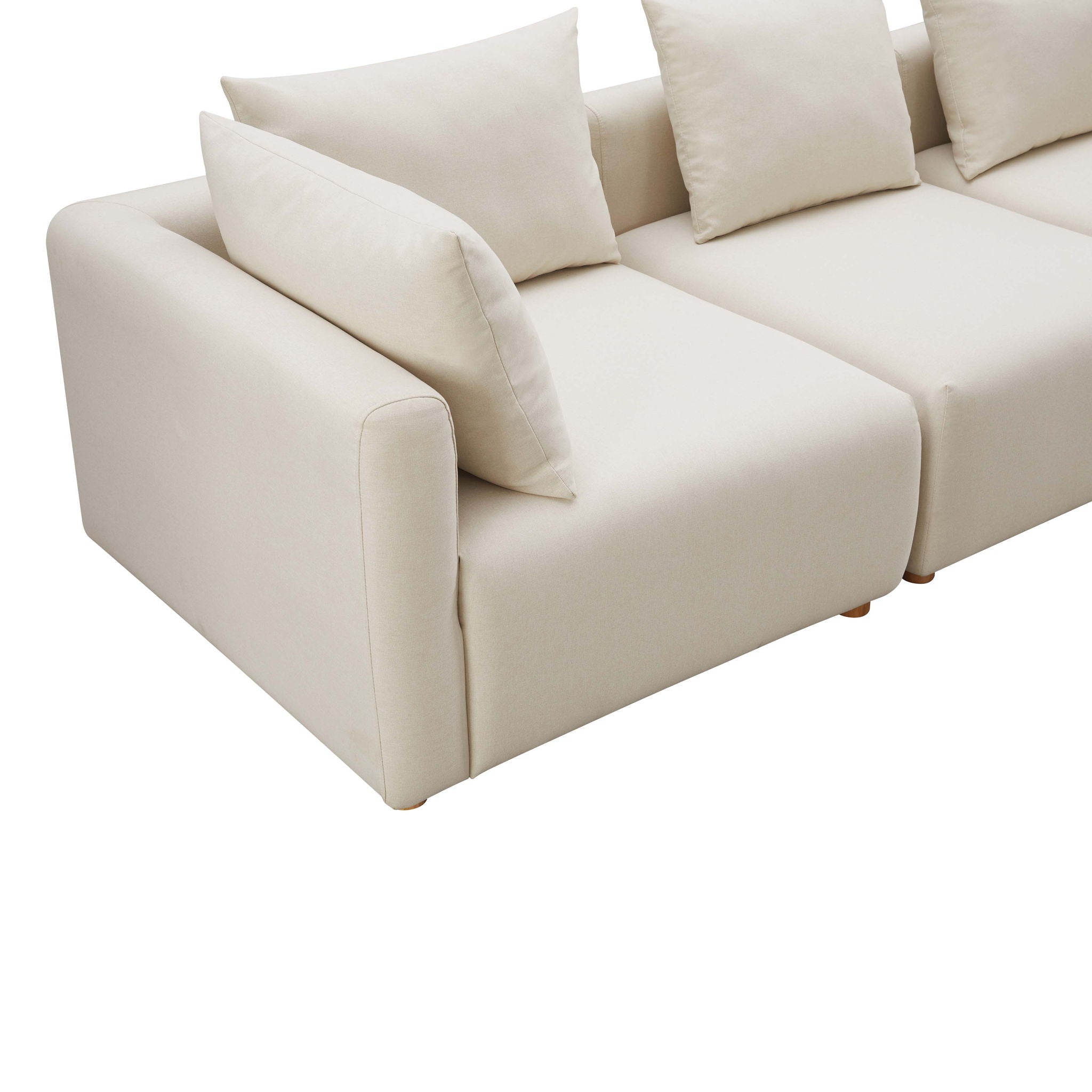 Hangover - Linen Fabric Sofa - Cream