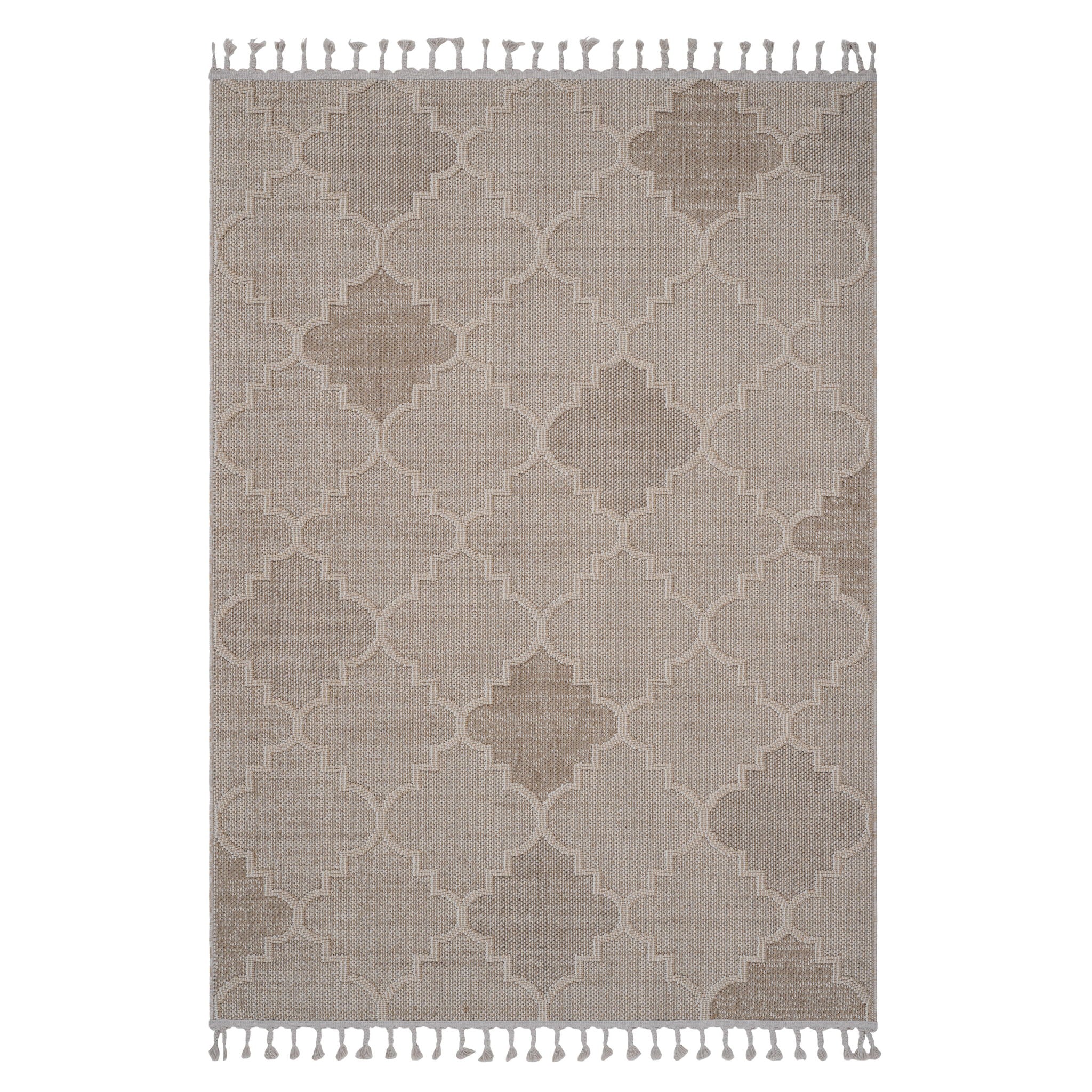 Guros - 8' X 10' Trellis Indoor / Outdoor Area Rug - Cream