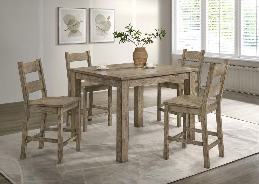 Cardova - Square Counter Height Dining Table - Vineyard Oak - Best Buy Furniture