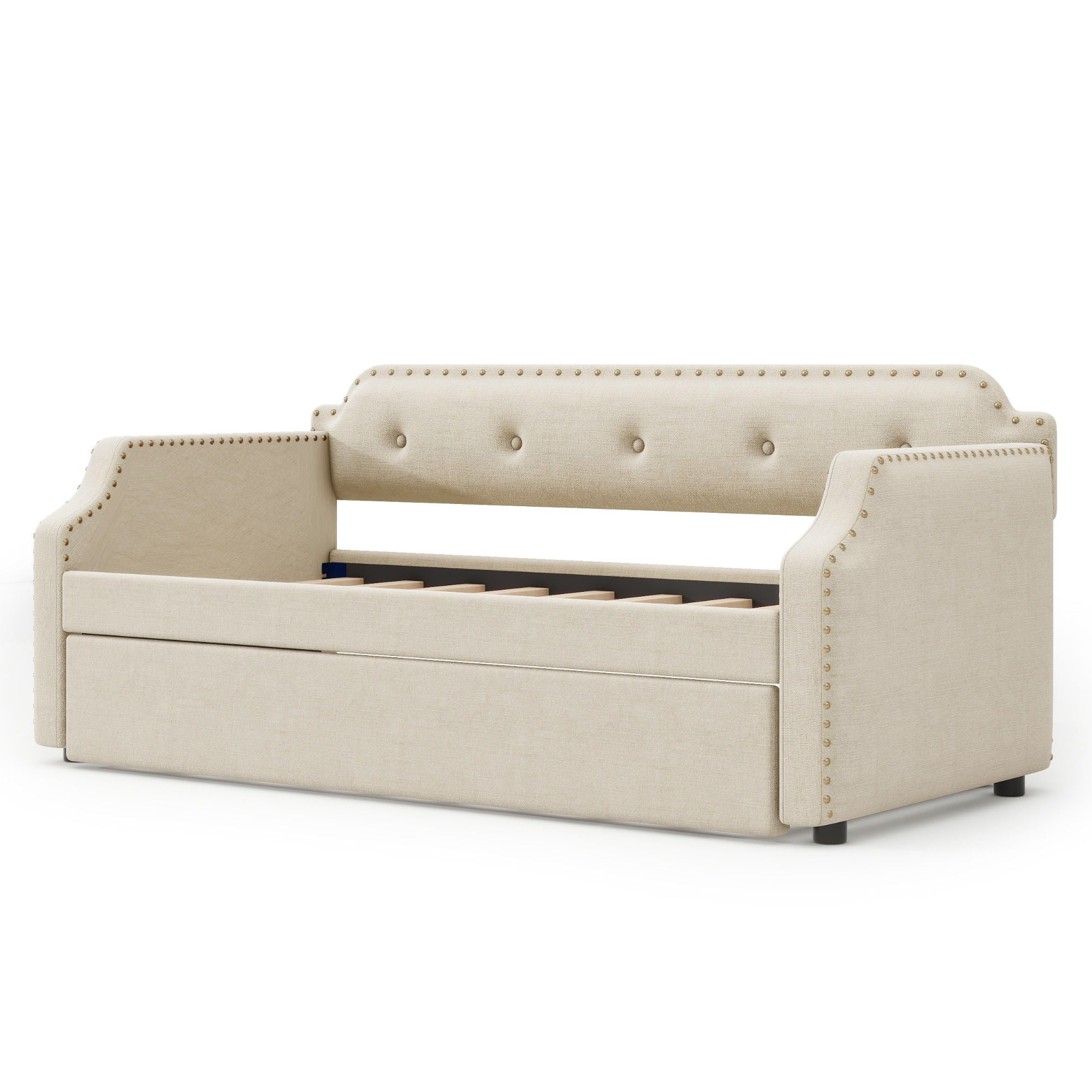 Upholstered Daybed With Trundle