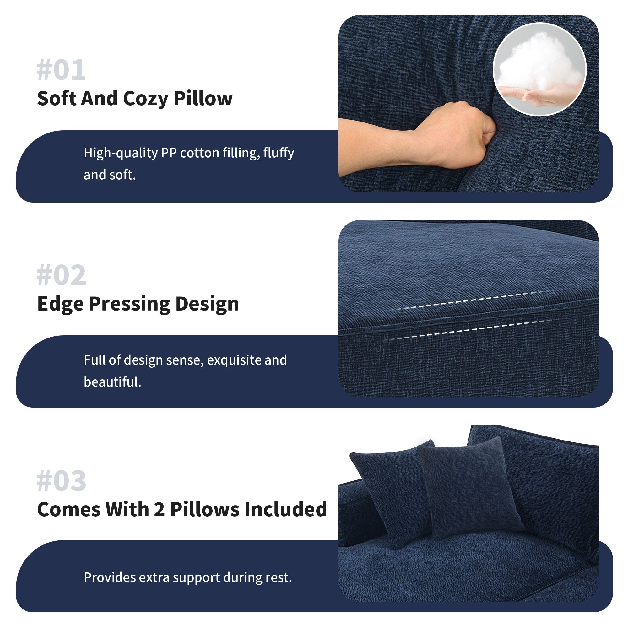 Free Combination Minimalist Style Modular Sectional, Wrinkle Resistant Couch Set L Shaped Compressed Sofa For Living Room
