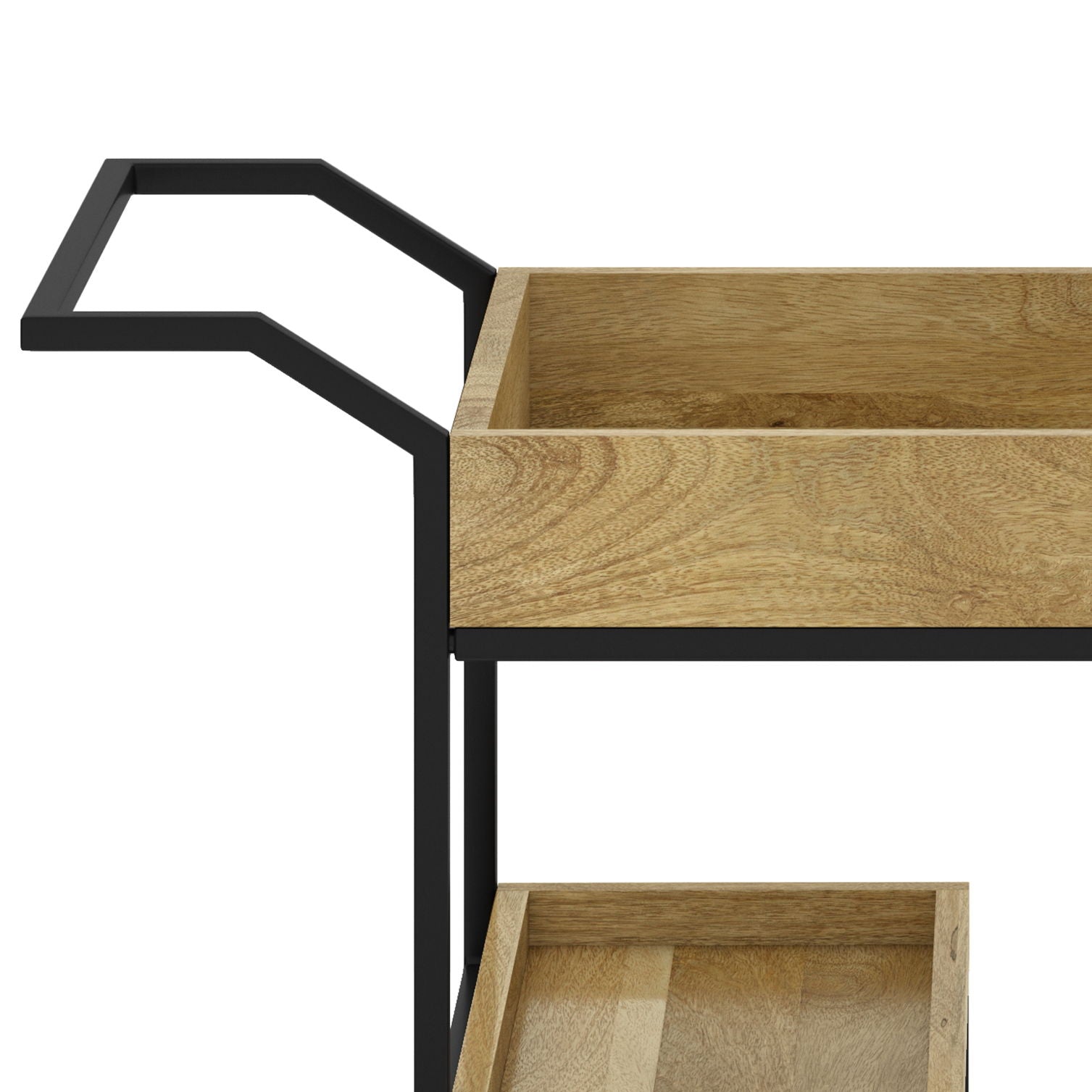 Barnes - Bar Cart - Natural - Best Buy Furniture