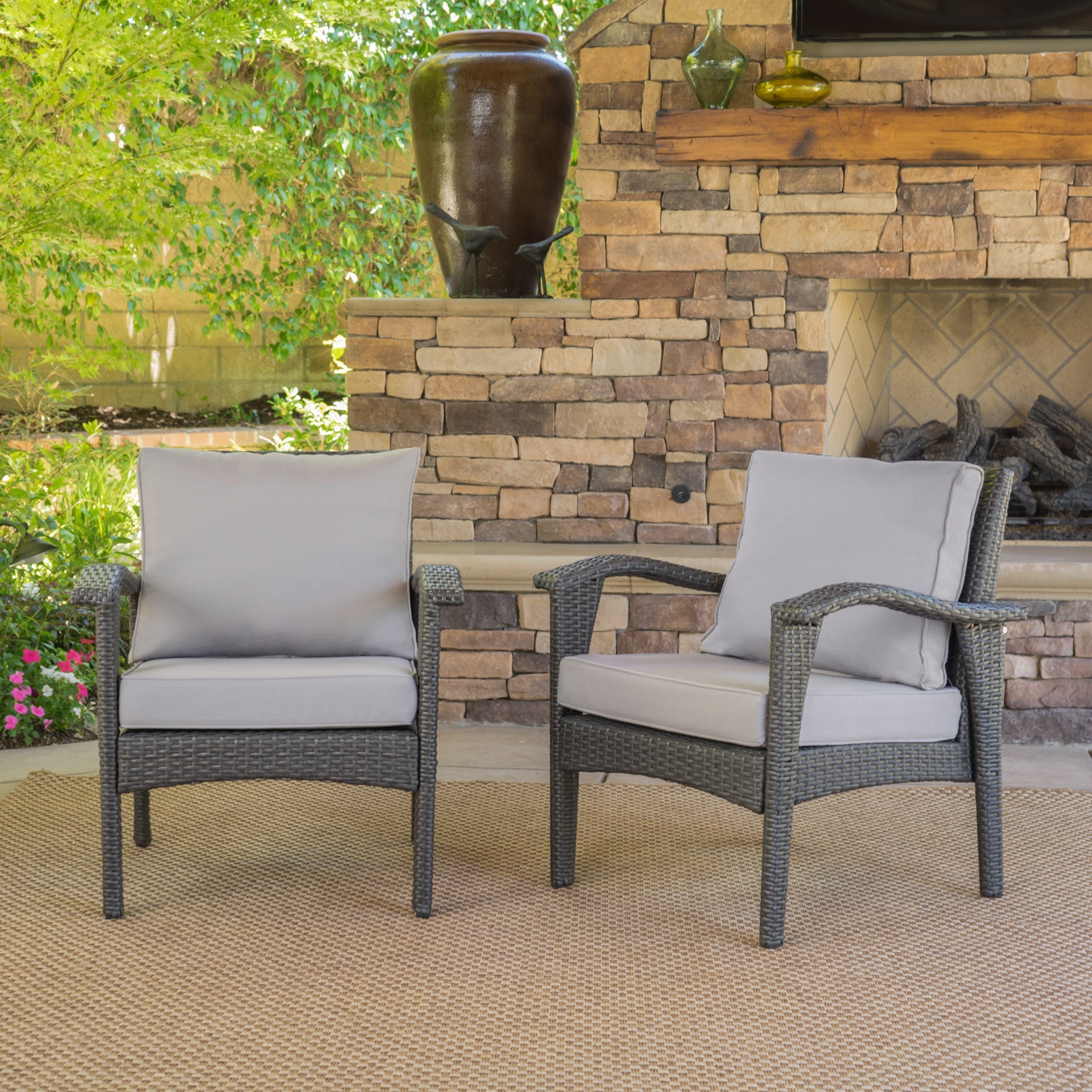 Honolulu Grey Club Chair Set of 2