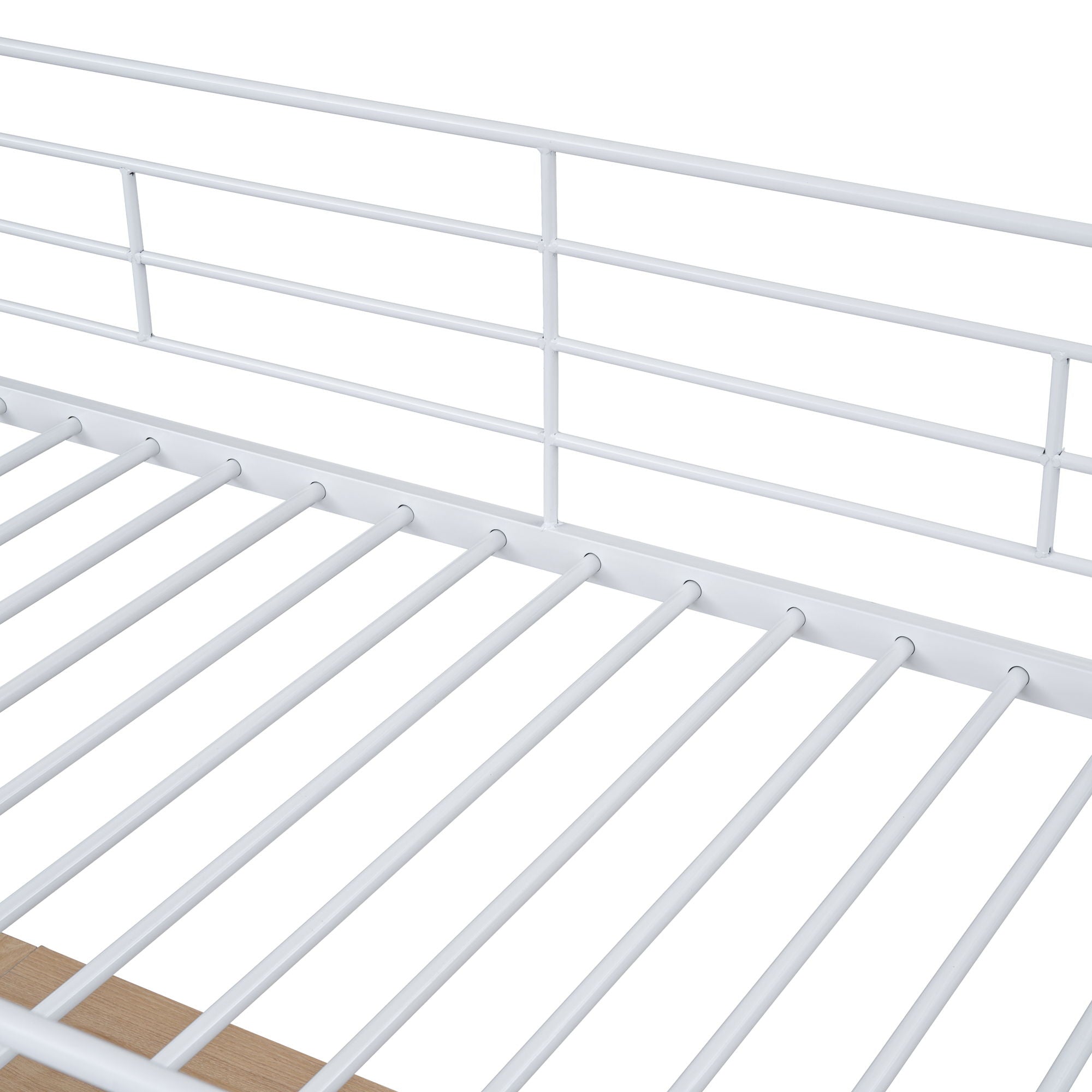 Loft Bed & 3 Layers Of Shelves And L-Shaped Desk