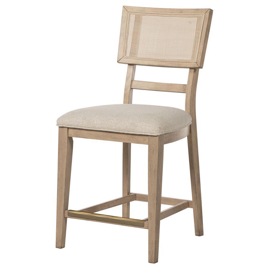 Kailani - Radio Weave Cane Counter Dining Side Chair (Set of 2) - Beige Oak - Best Buy Furniture
