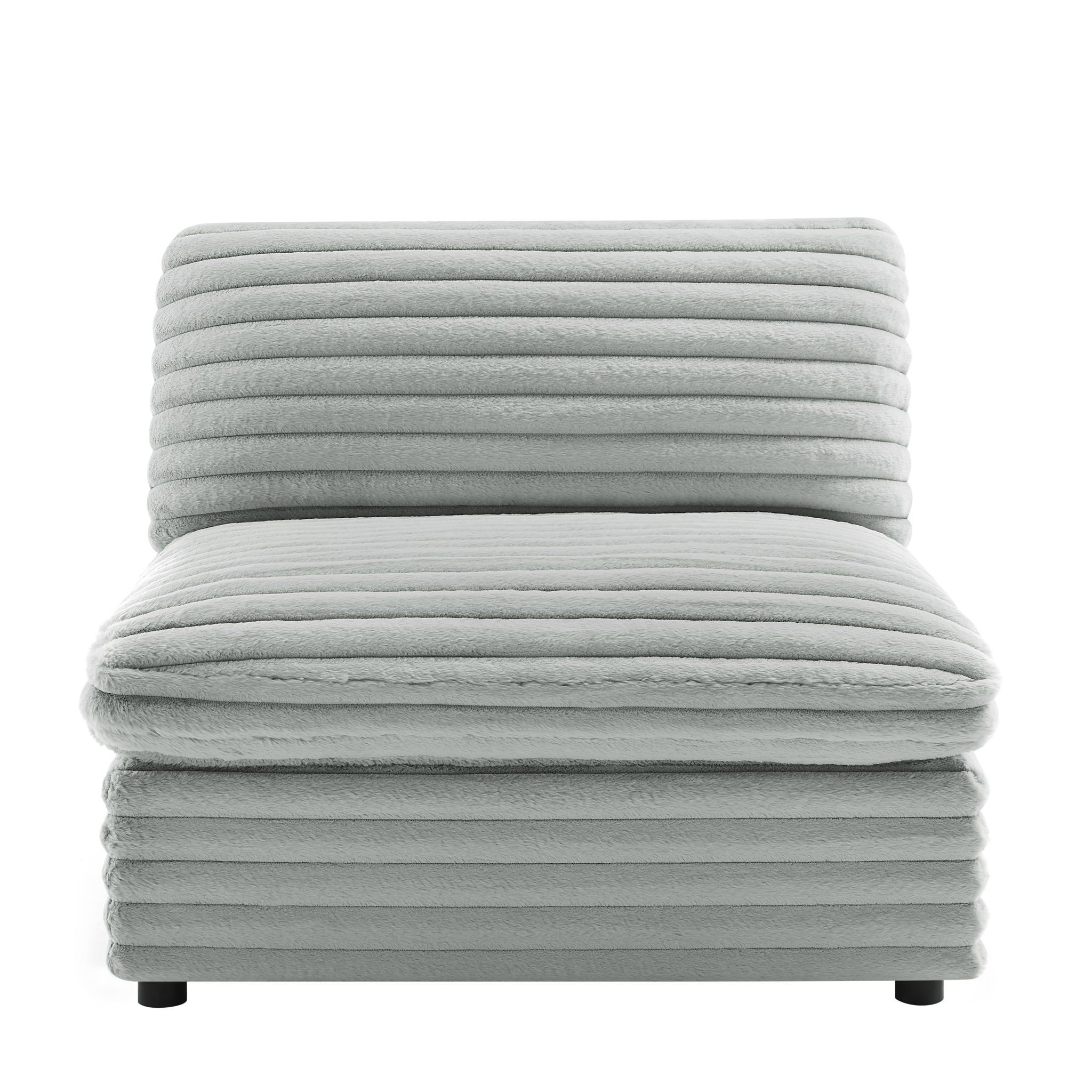 Jenny - rmless Slipper Chair - Gray