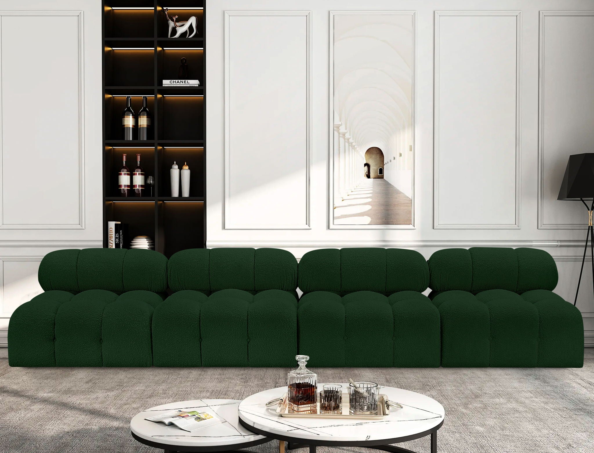 Ames - 4 Seat Modular Armless Sofa