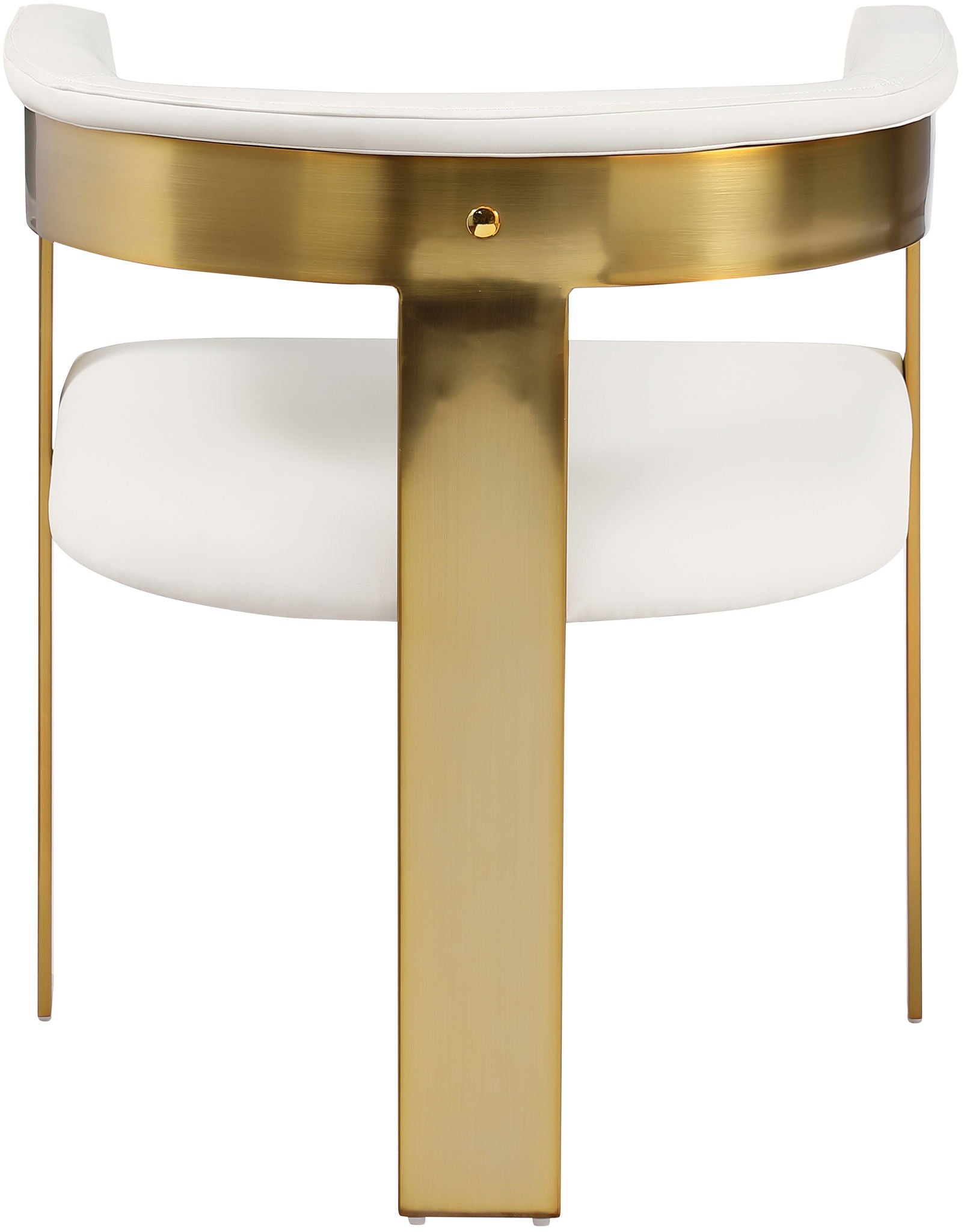 Romeo - Faux Leather Dining Chair With Gold Base (Set of 2)