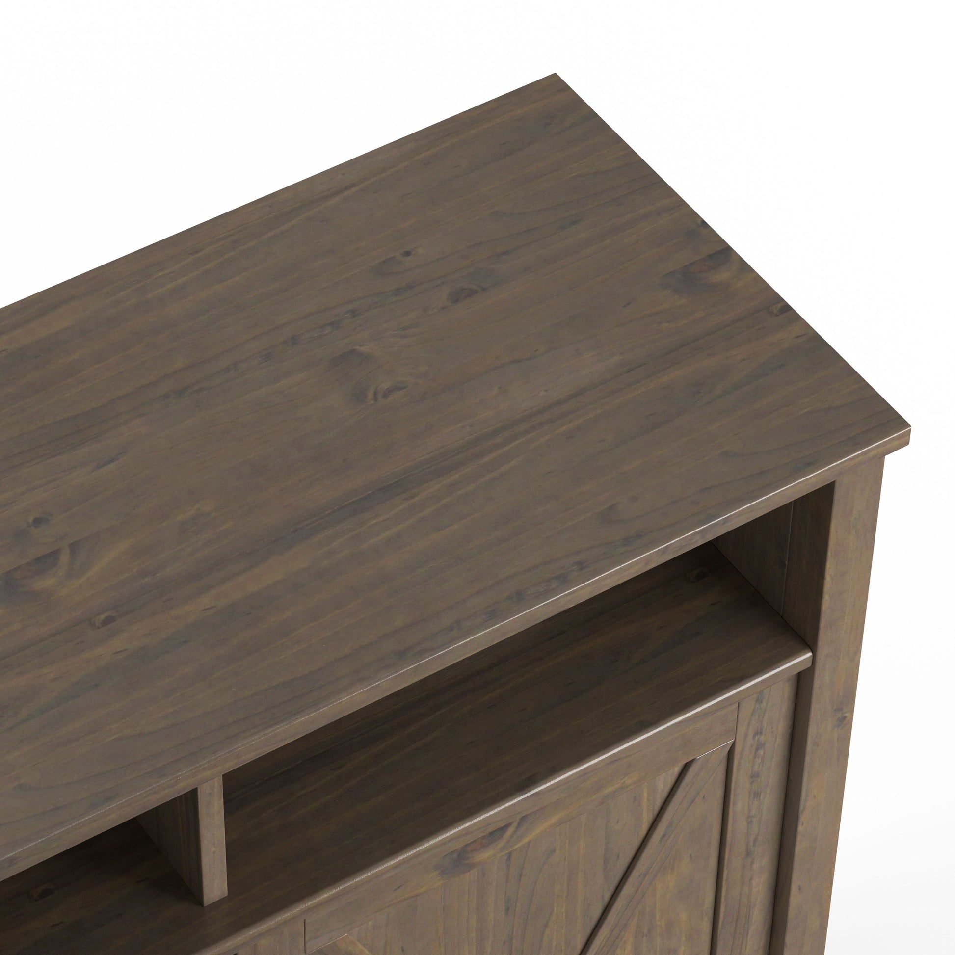 Ela - Medium Storage Cabinet - Smoky Brown - Best Buy Furniture