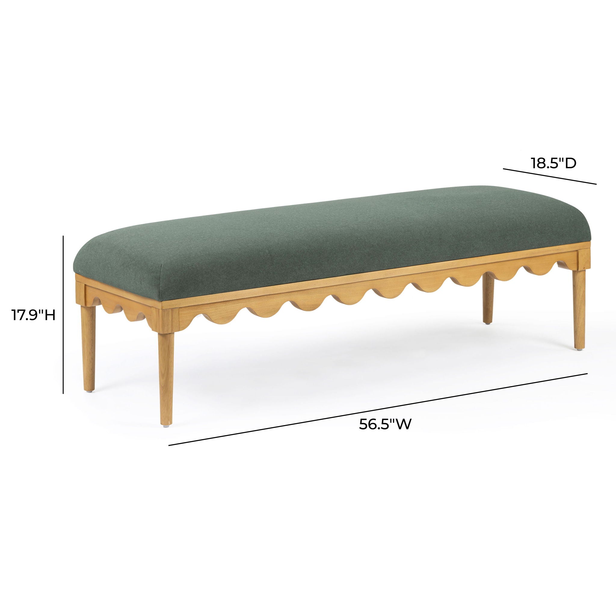Oodle - Vegan Mohair Bench