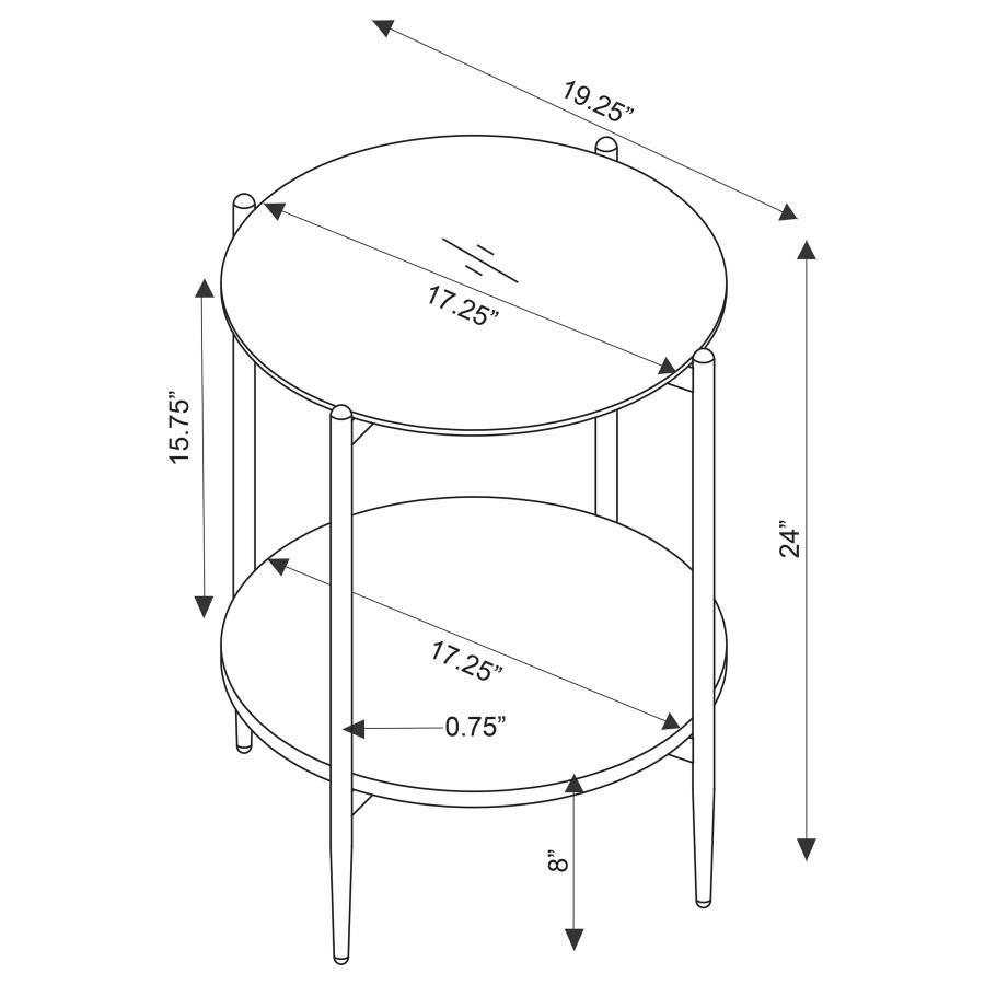 Jonelle - Round Coffee Table Set