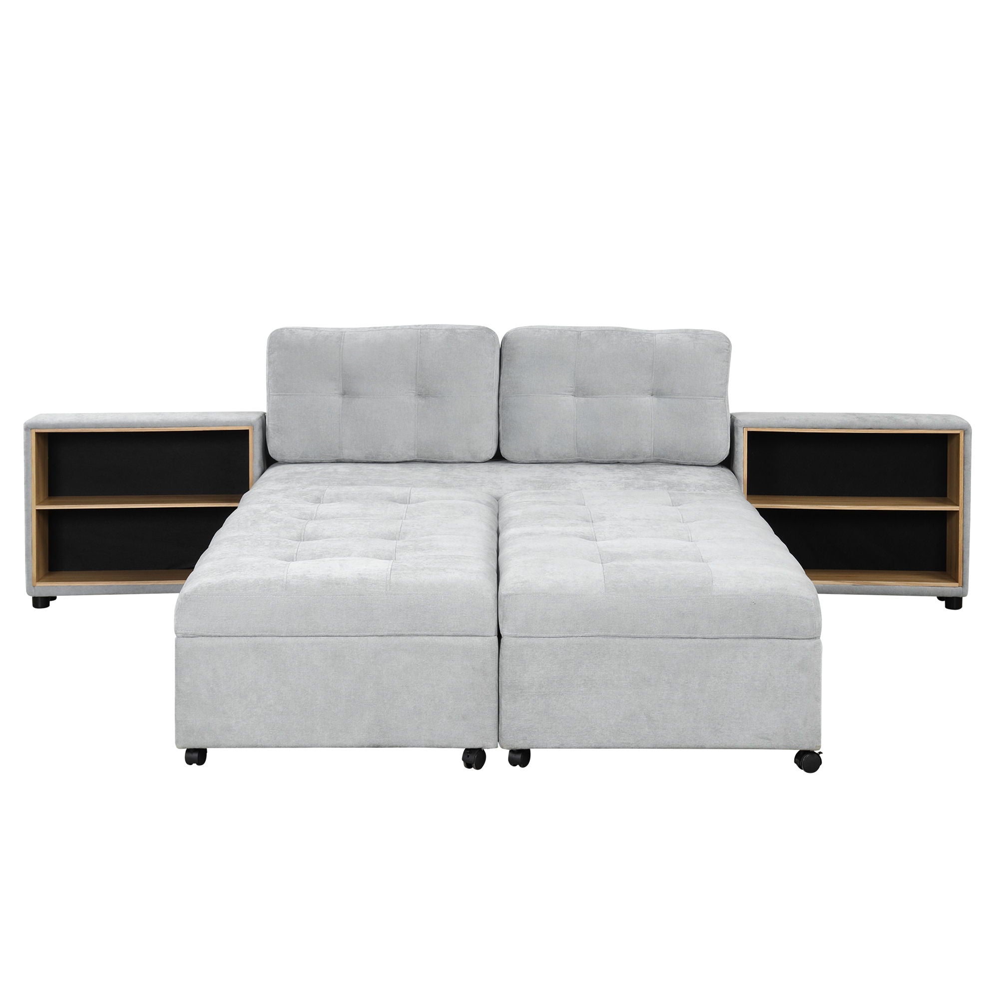 Versatile Modular Free-Combined Sofa With 2 Storage Racks
