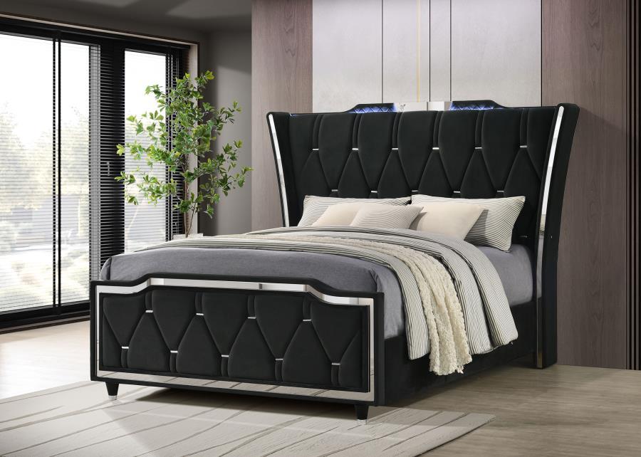 Lorient - LED Upholstered Bed