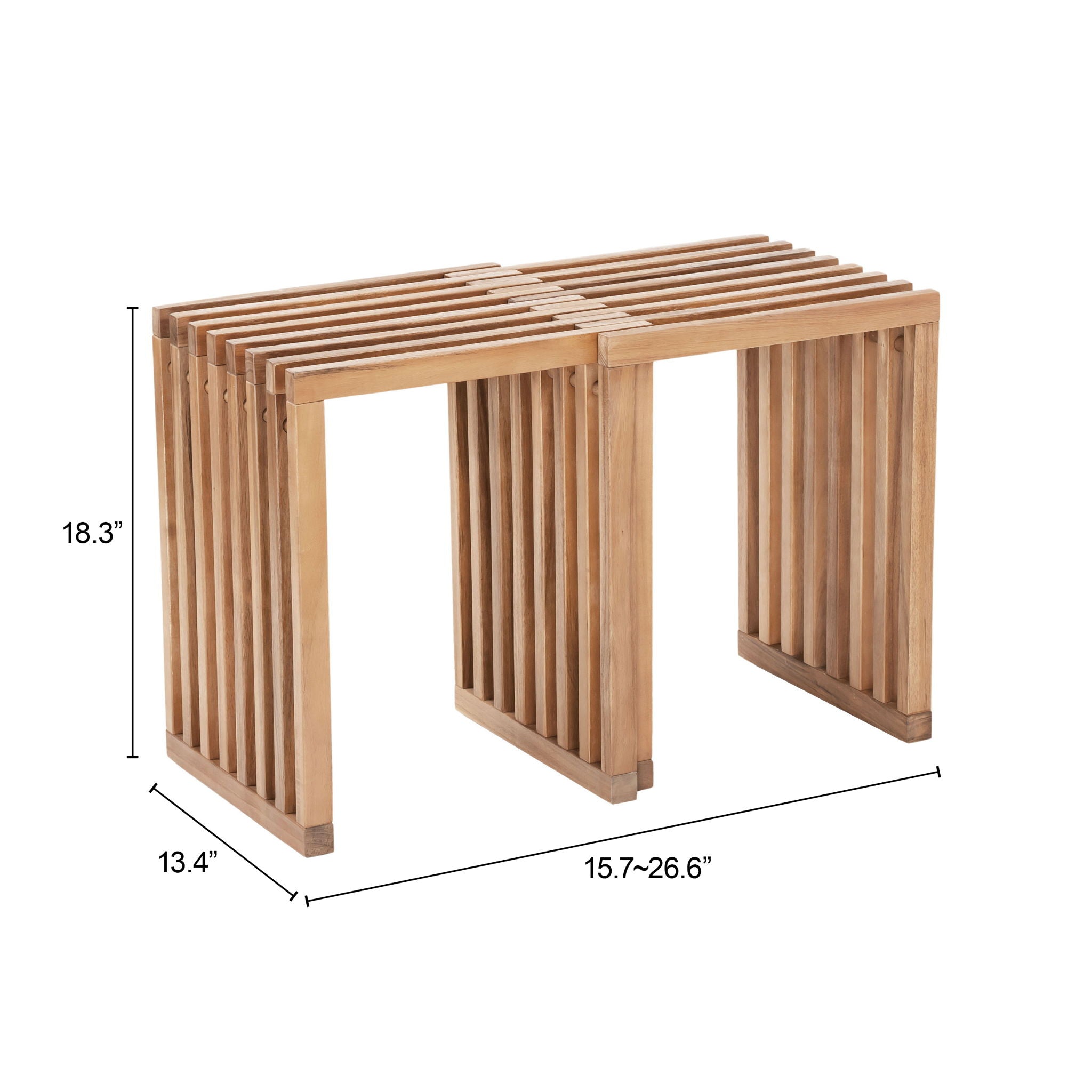 Riviera - Extendable Stool (Set of 2) - Natural