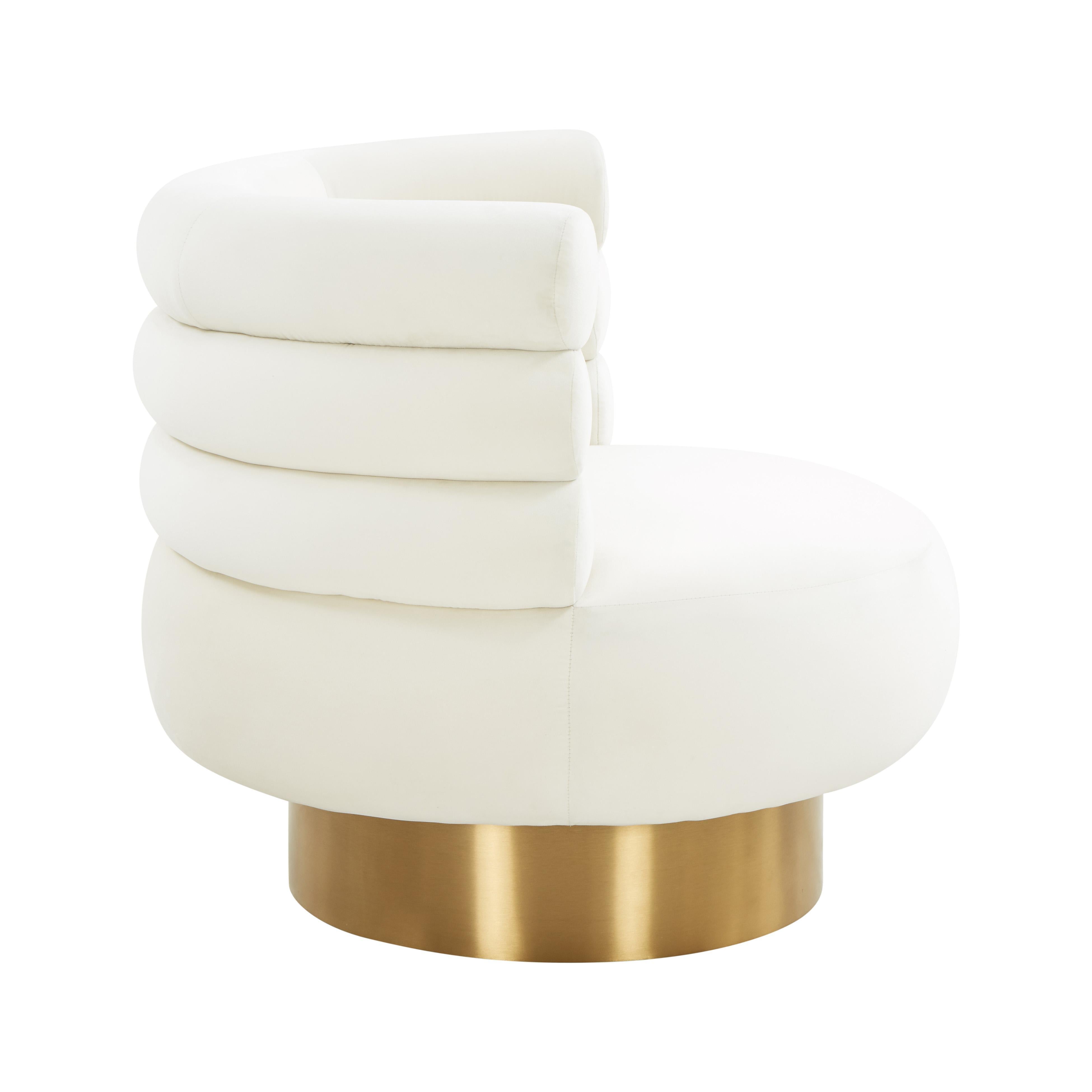 Naomi - Velvet Swivel Chair