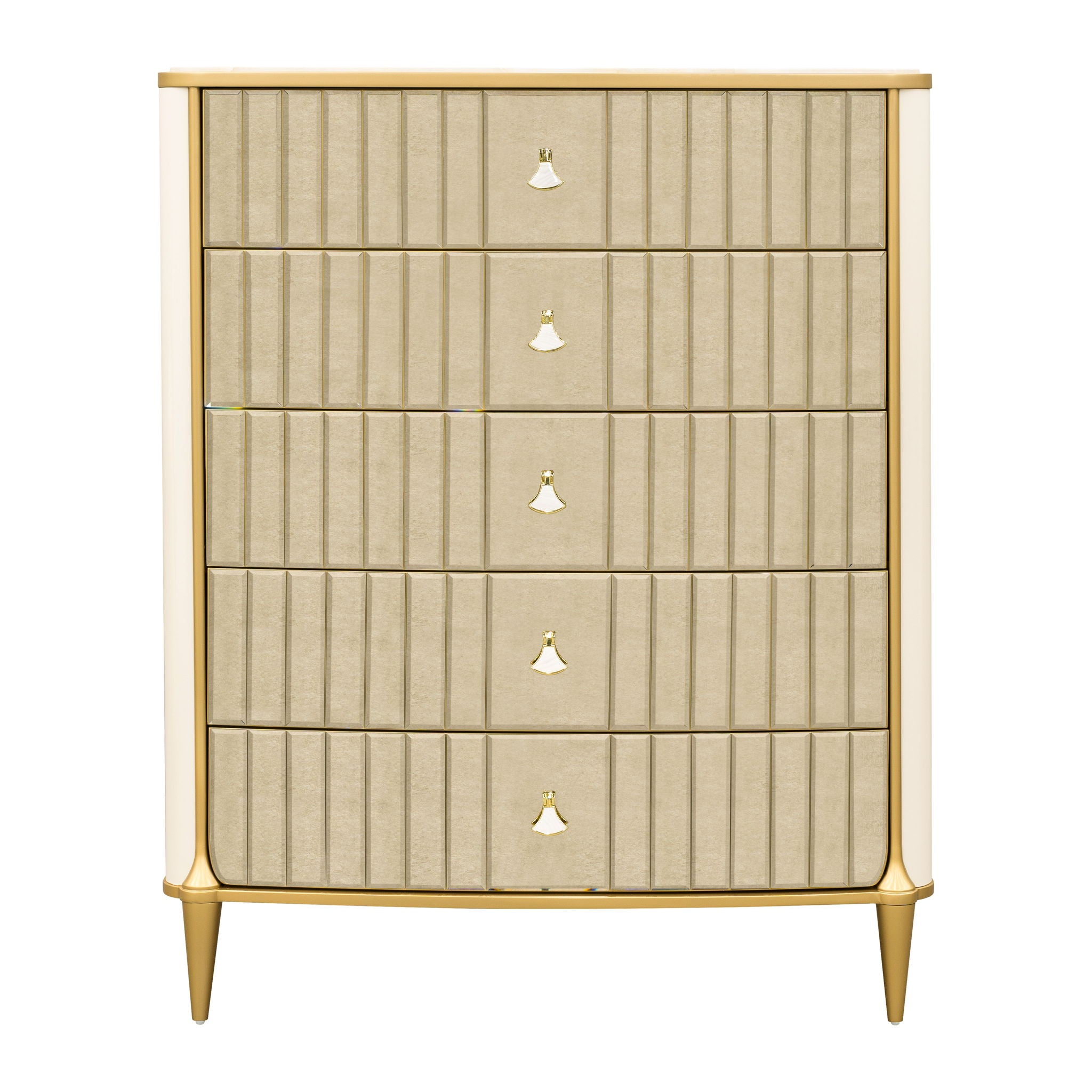 Scotts Square - 5-Drawer Chest - Light Champagne