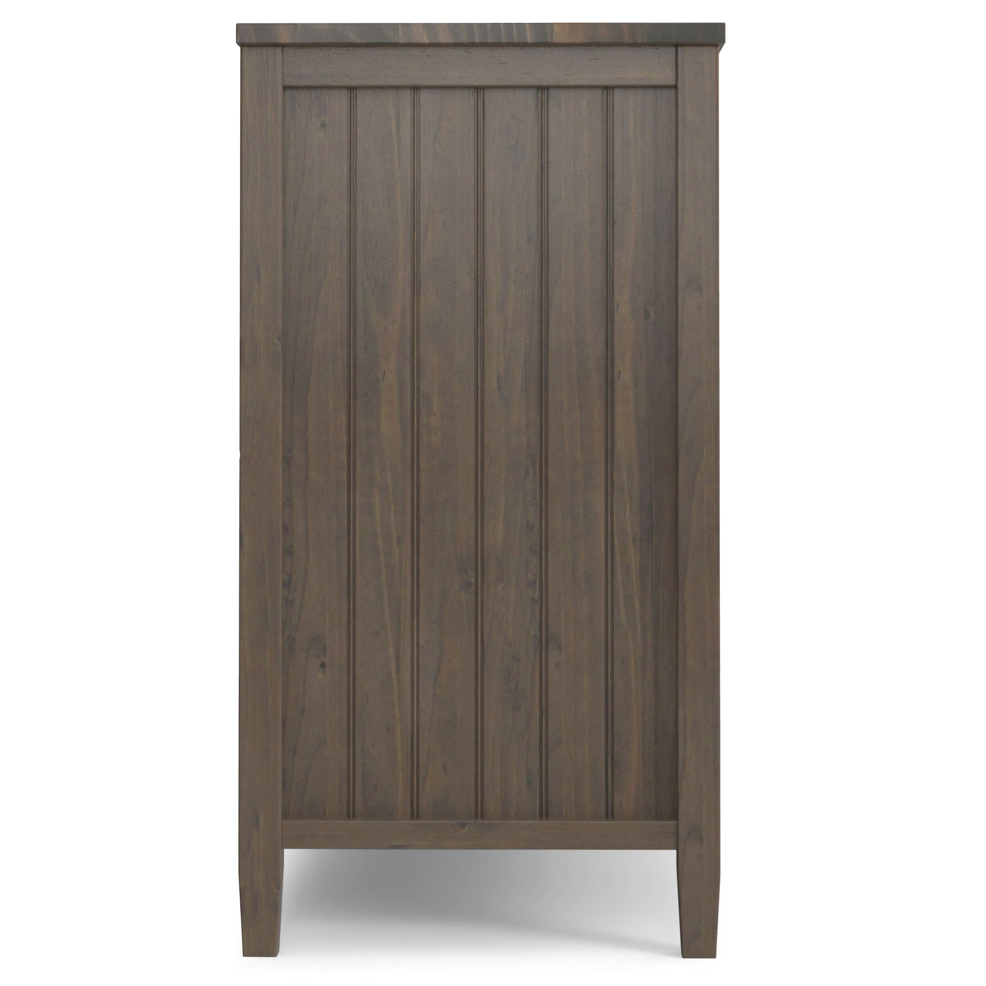 Lev - Wide Storage Cabinet - Smoky Brown - Best Buy Furniture