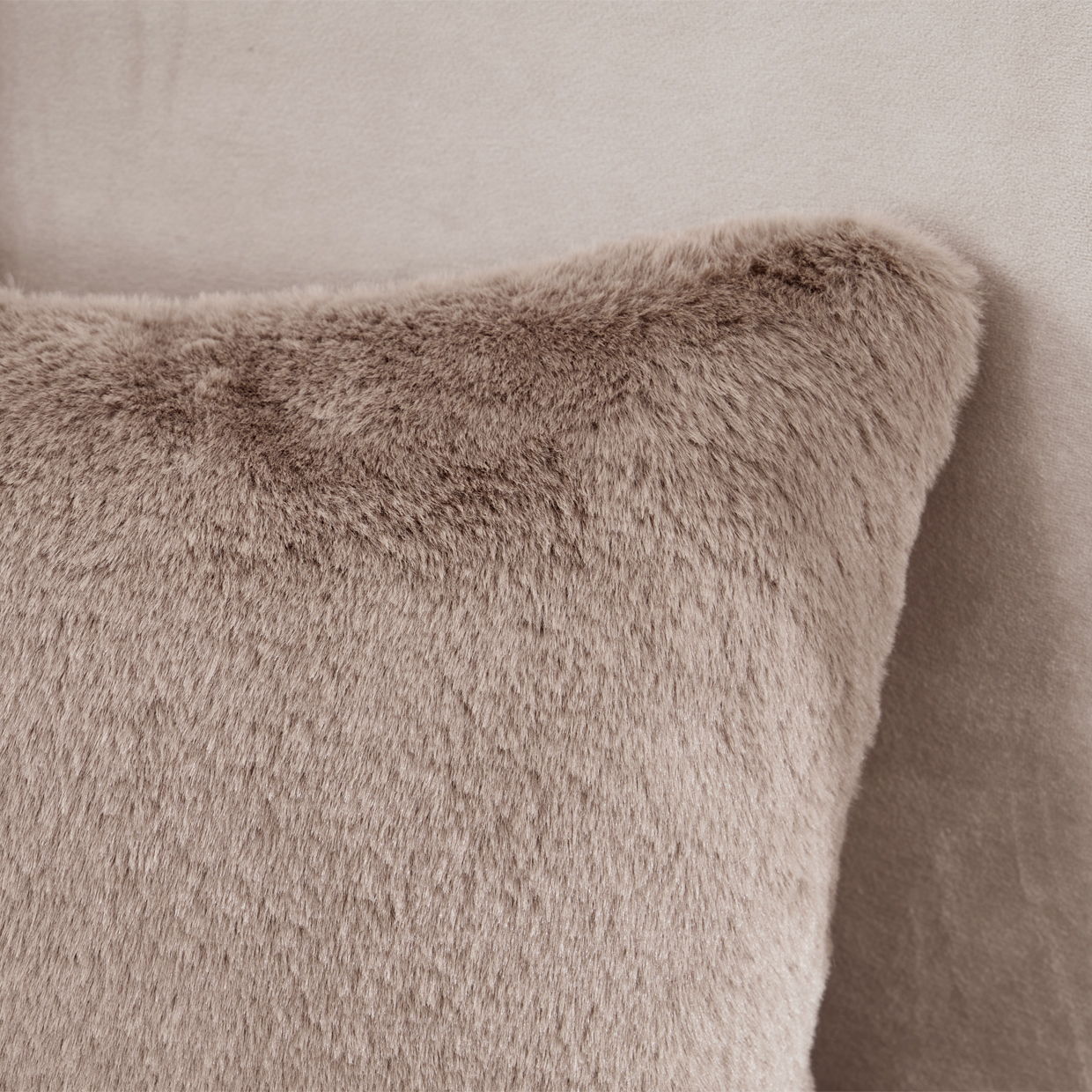 Camellia Field - Velvet Accent Chair - Beige / Dark Brown