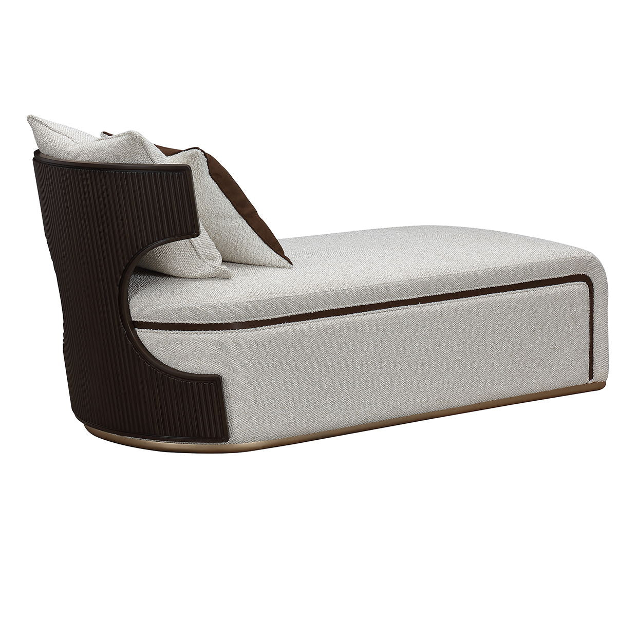 West Kensington - Chaise - Buff / Medium Espresso