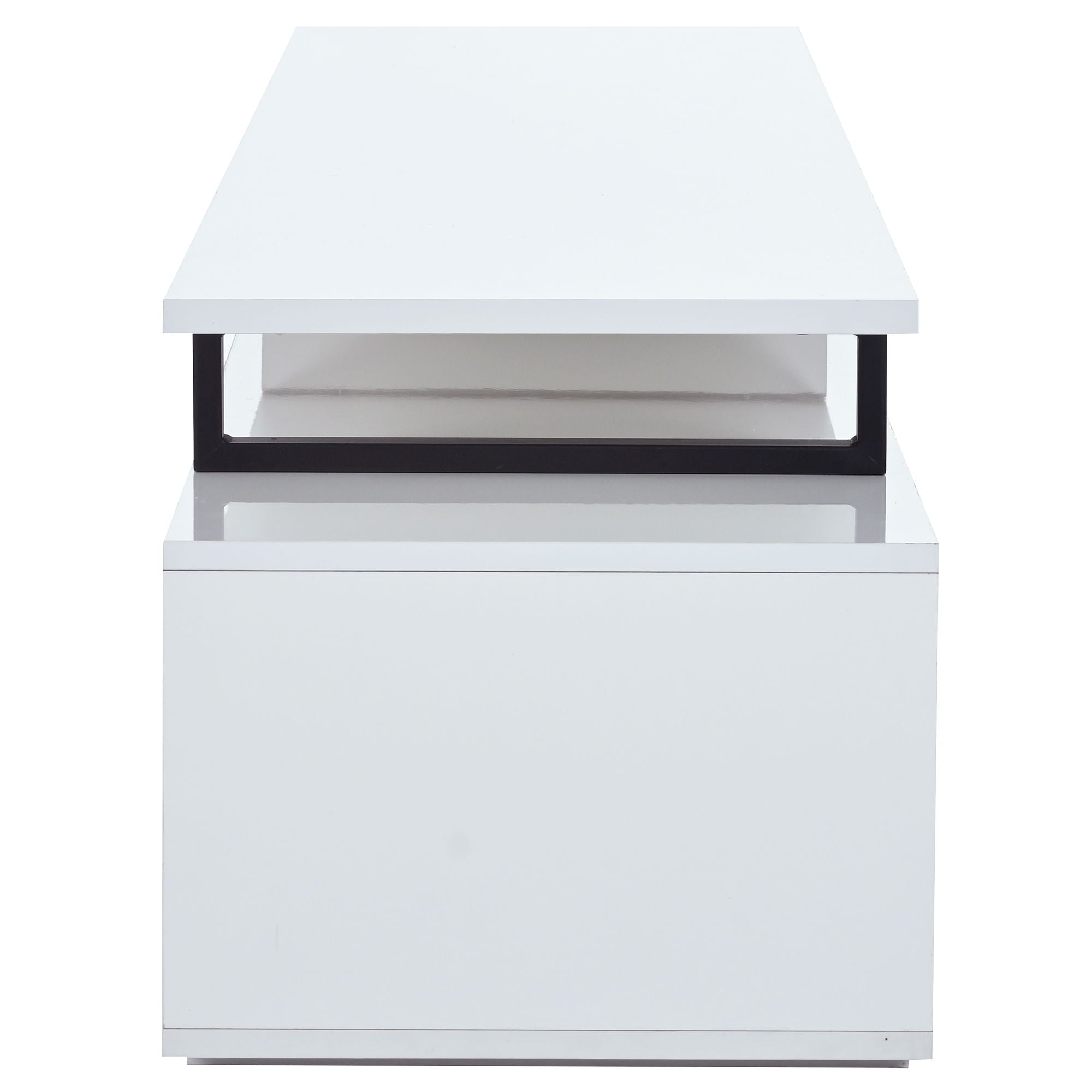 Minimalist Rectangle Extendable TV Cabinet With 2 Drawers And 1 Cabinet