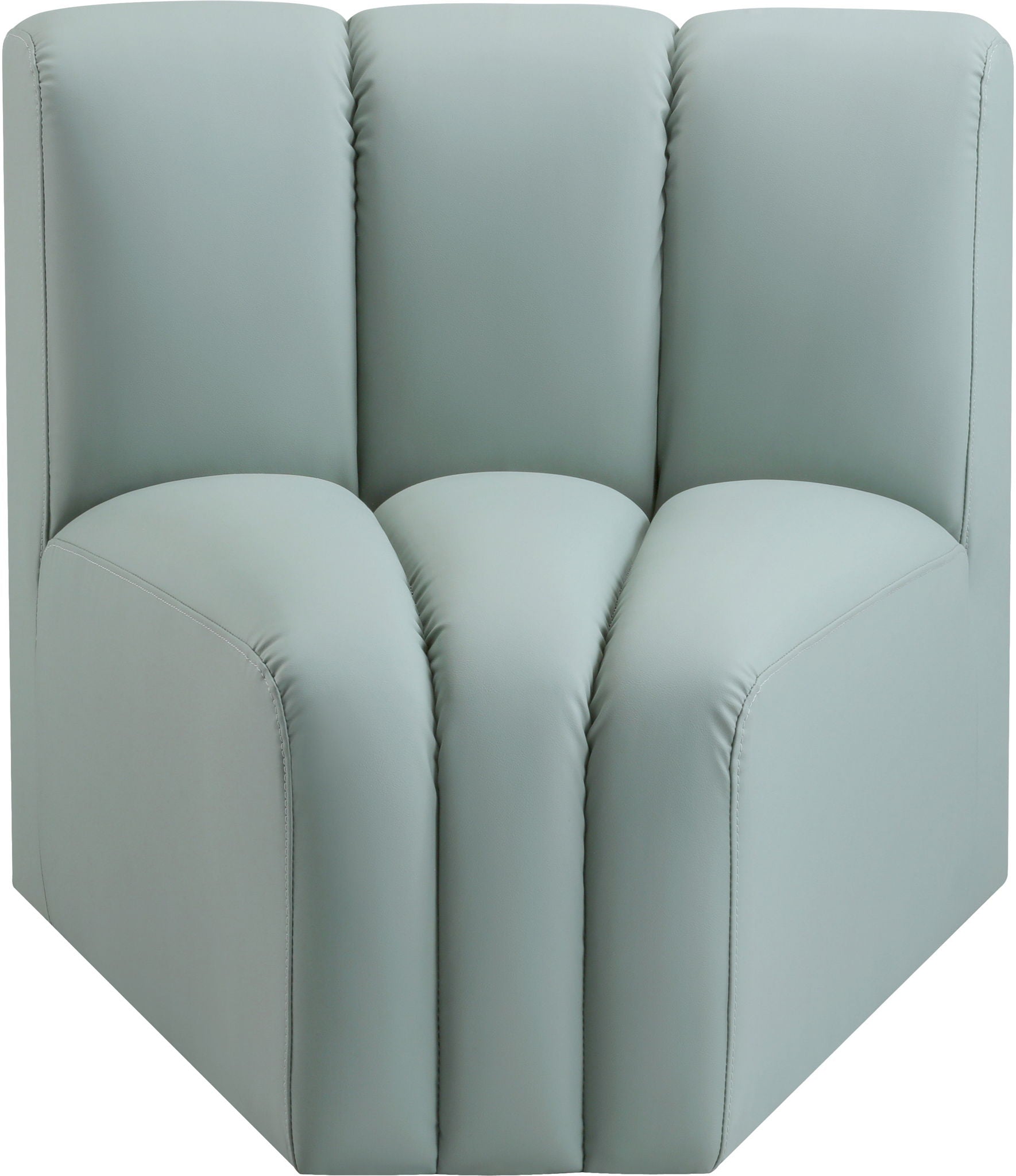 Arc - Faux Leather Curved Corner Chair