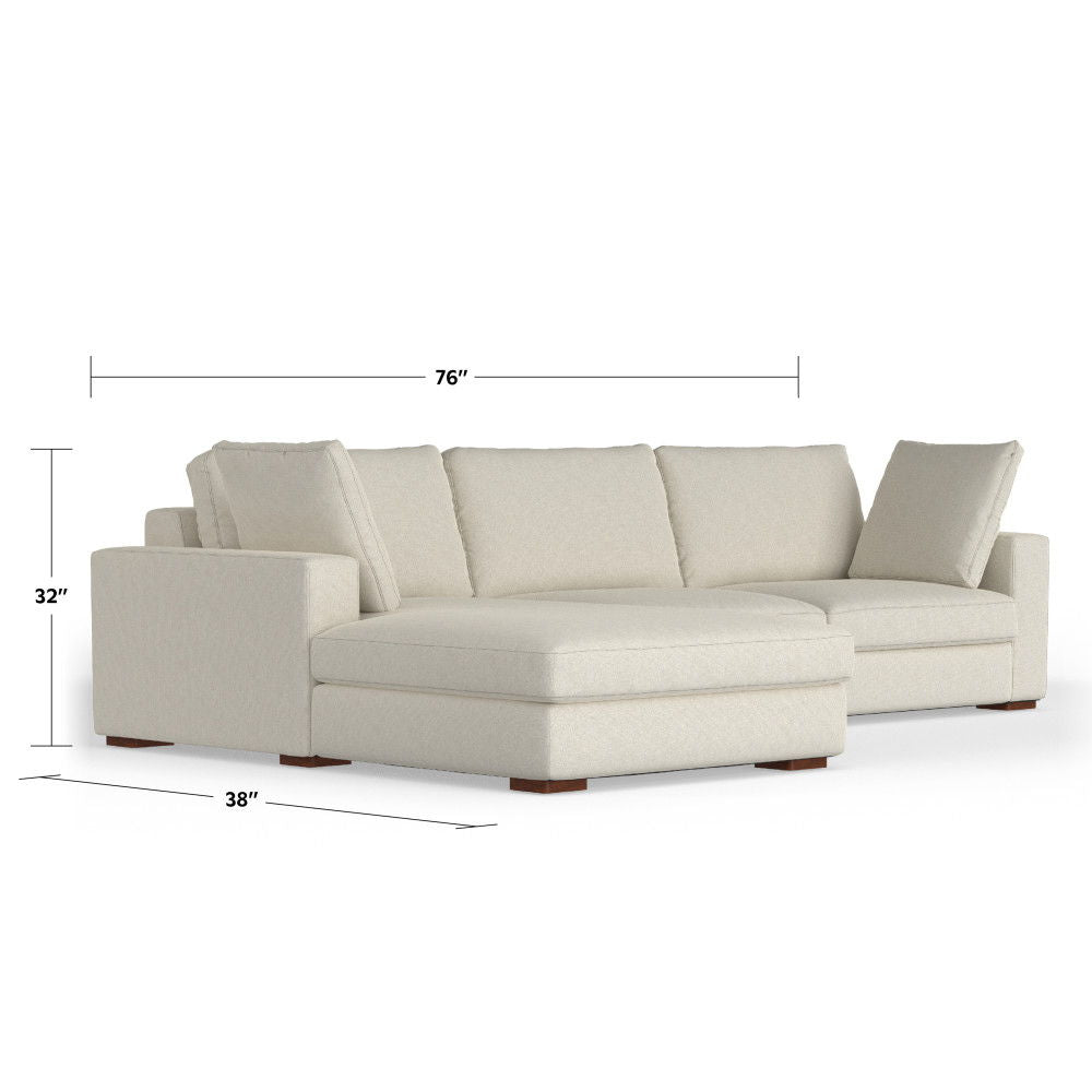 Charlie - Upholstered Deep Seater Sectional Sofa - Best Buy Furniture